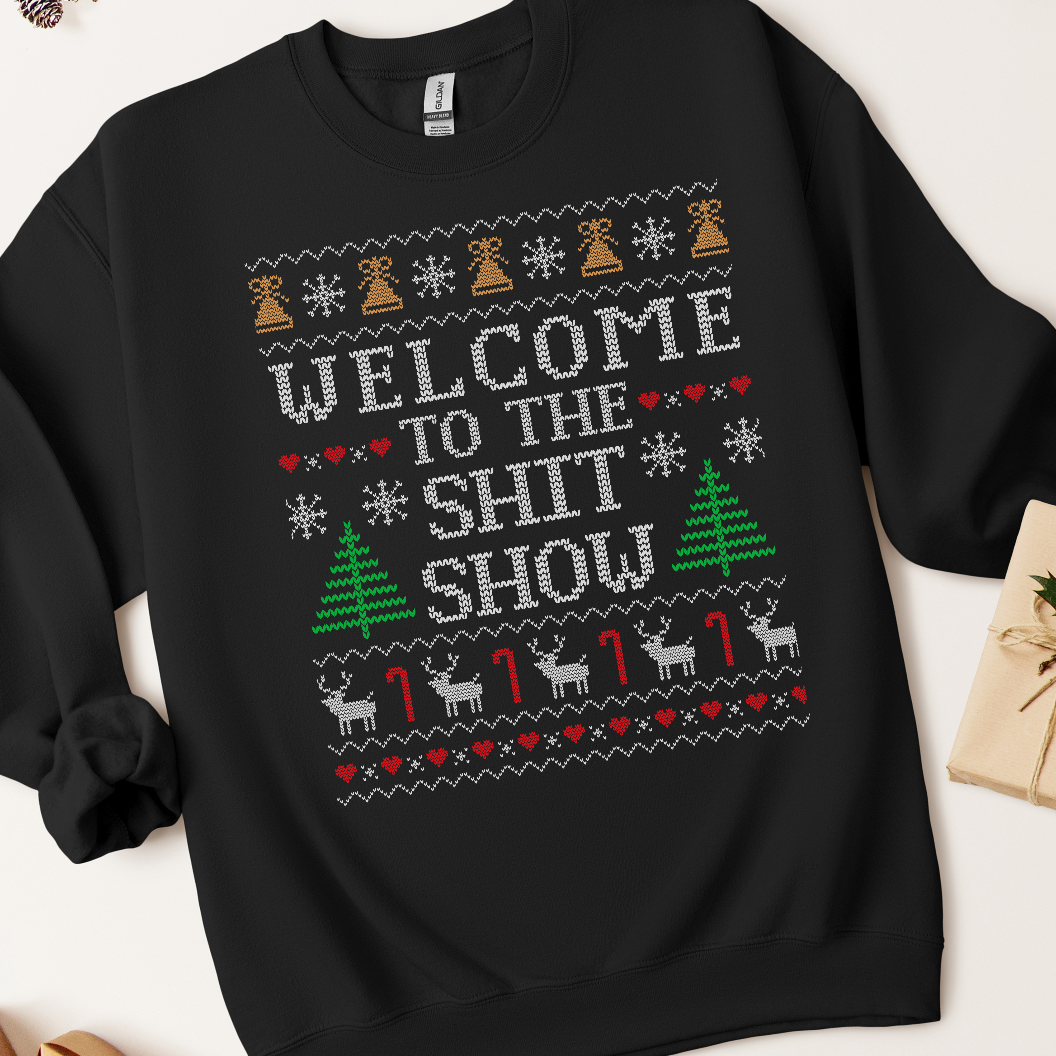 Welcome To The Shitshow Ugly Christmas Sweatshirt
