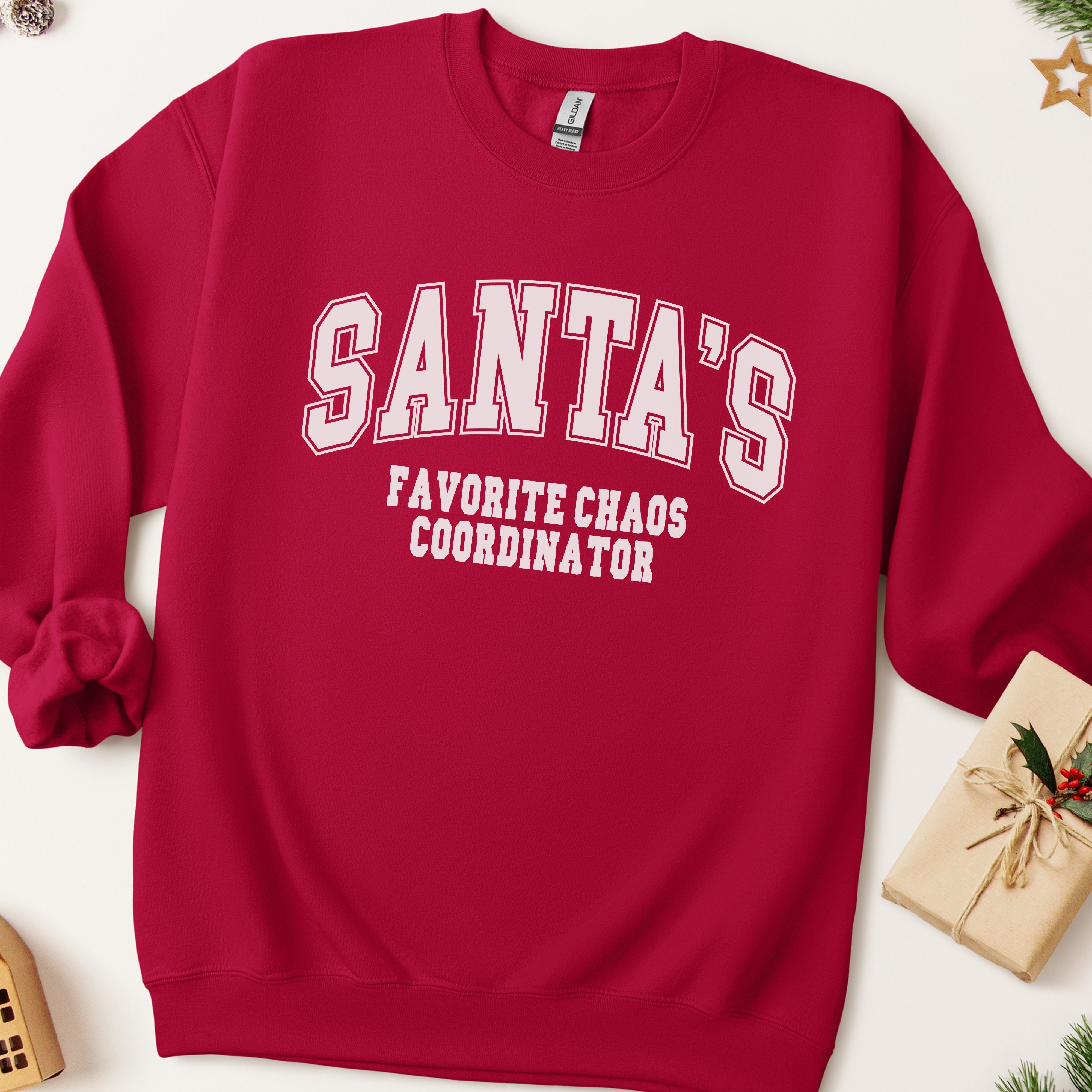 Santa's Favorite Chaos Coordinator Christmas Sweatshirt