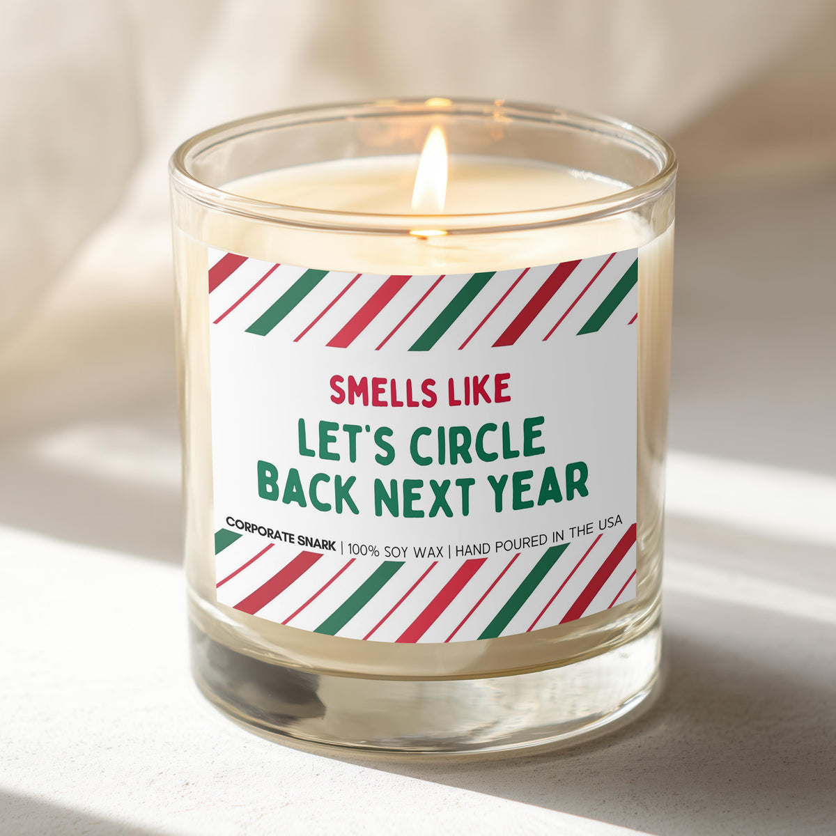 Let's Circle Back Next Year Candle