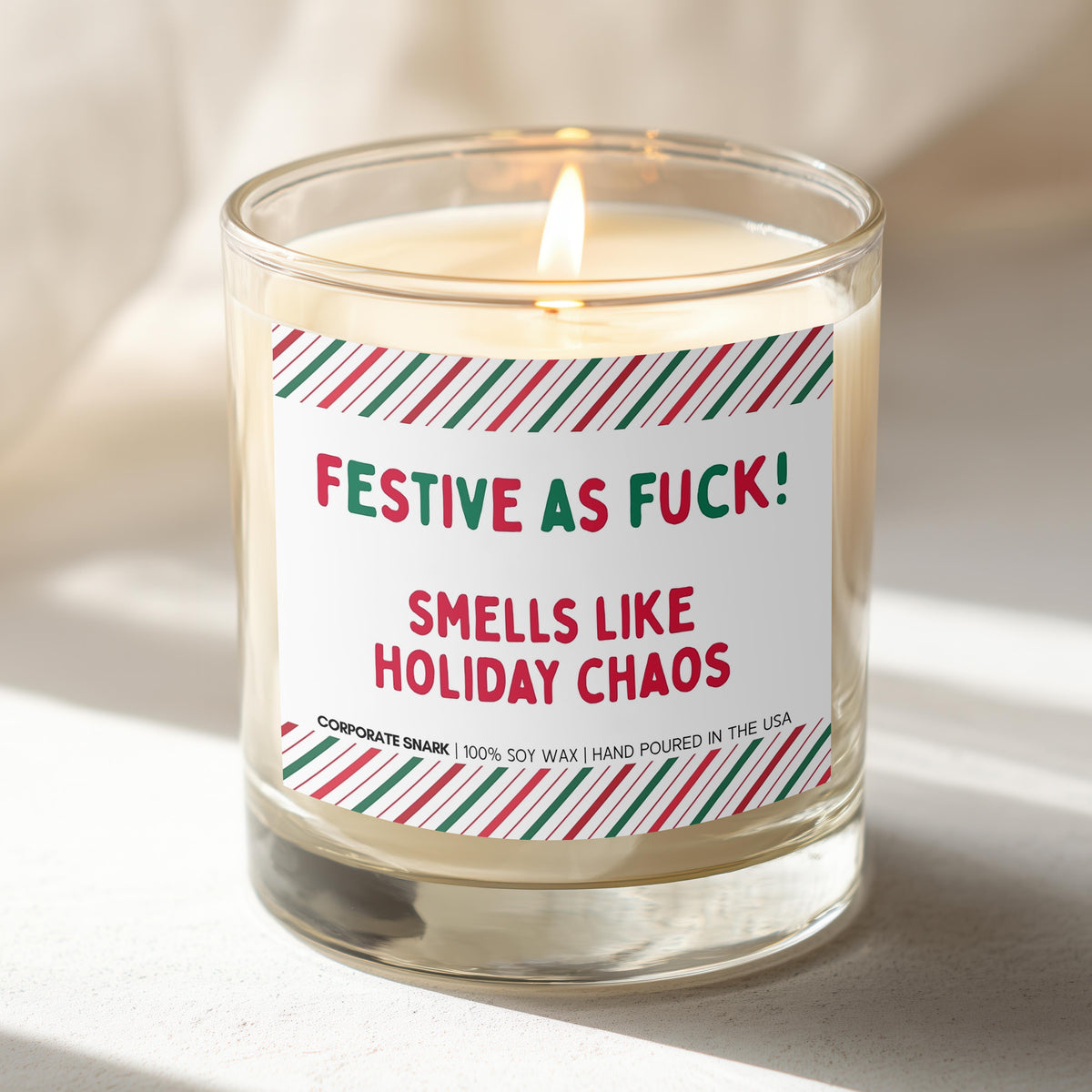 Festive As Fuck Christmas Candle