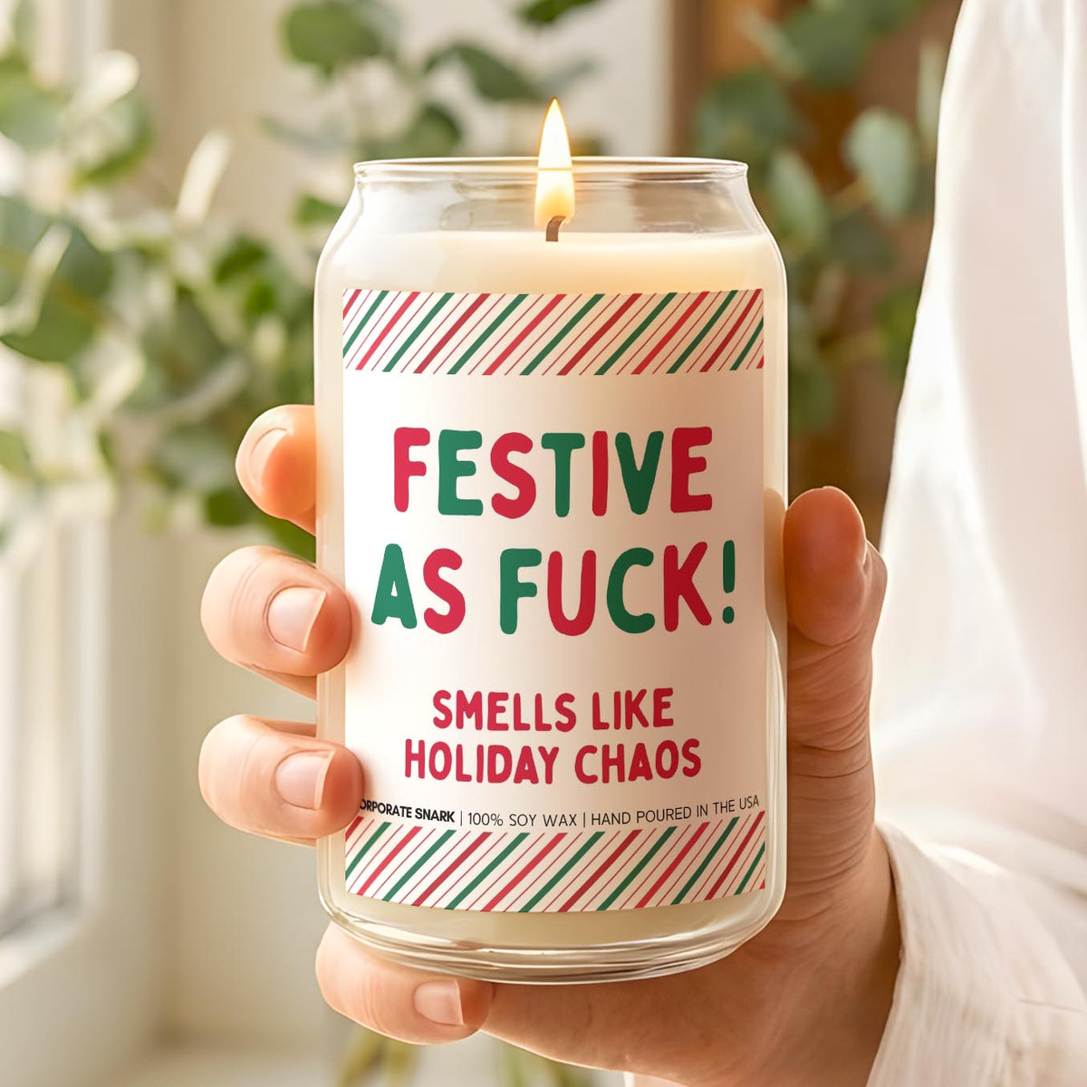 Festive As Fuck Christmas Candle