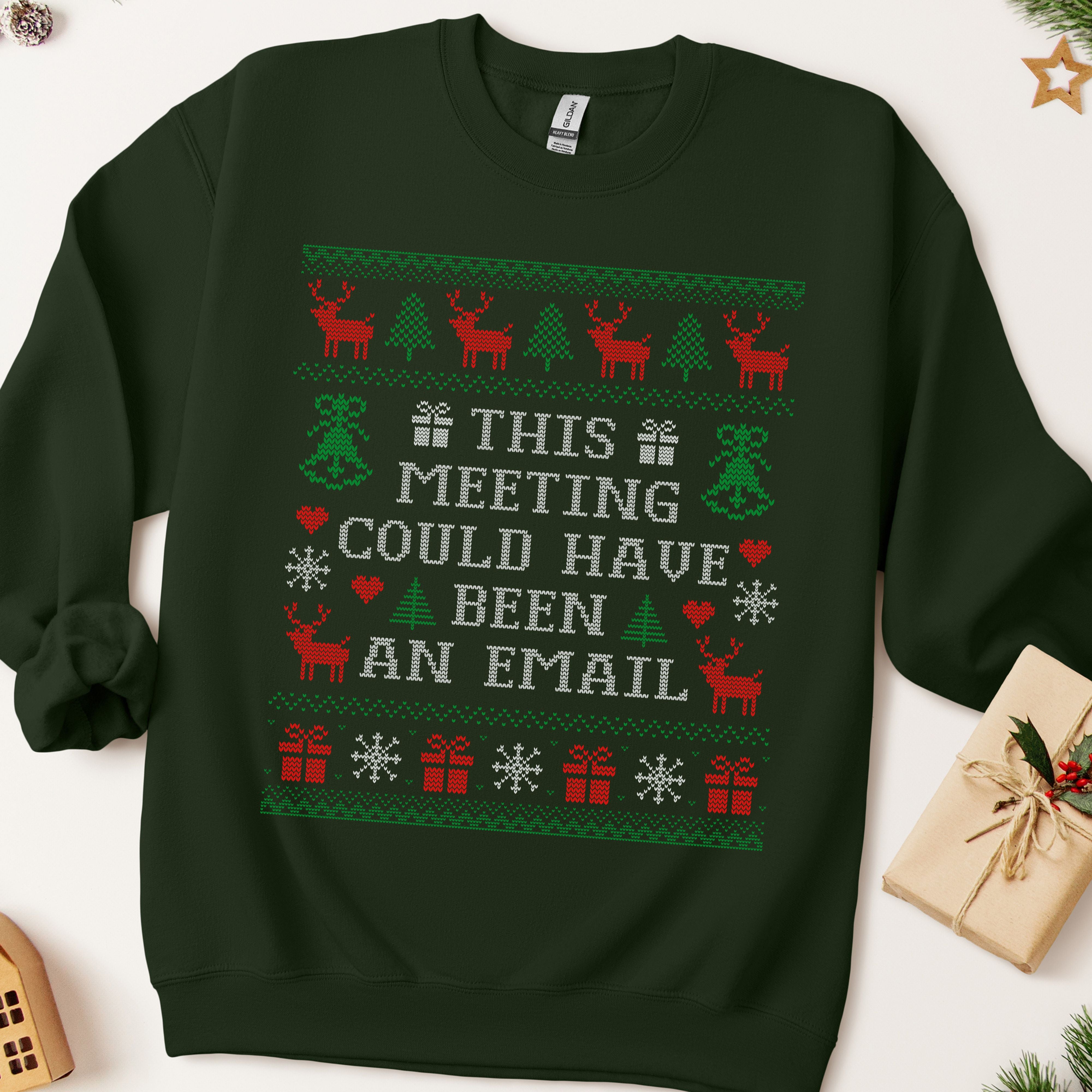 This Meeting Could Have Been an Email Ugly Christmas Sweatshirt