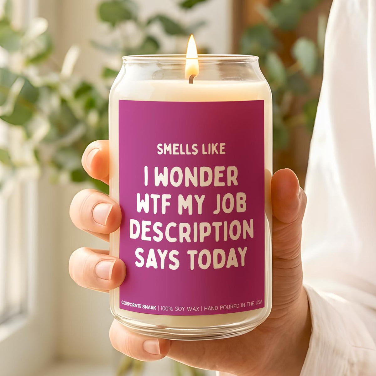 I Wonder WTF My Job Description Candle