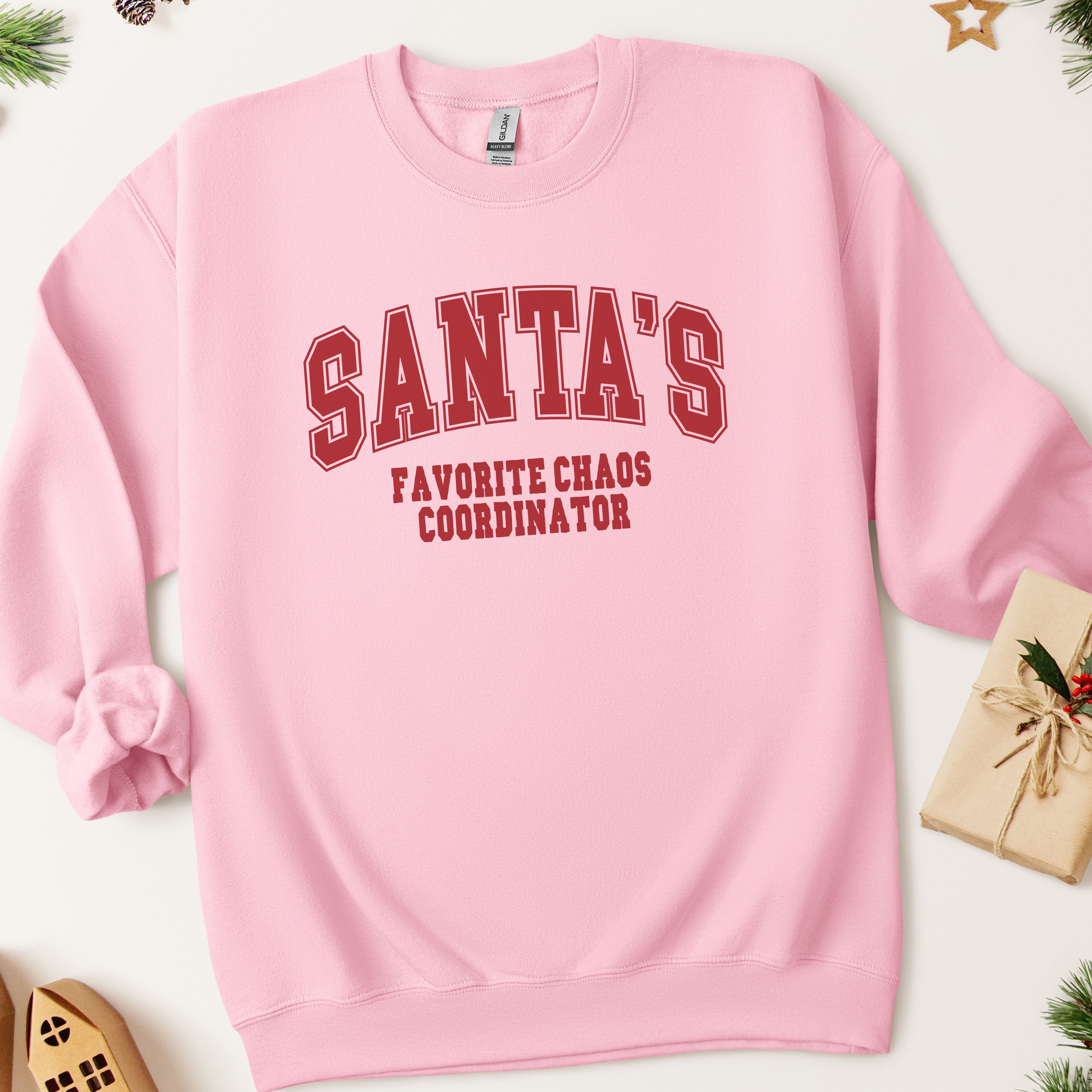 Santa's Favorite Chaos Coordinator Christmas Sweatshirt