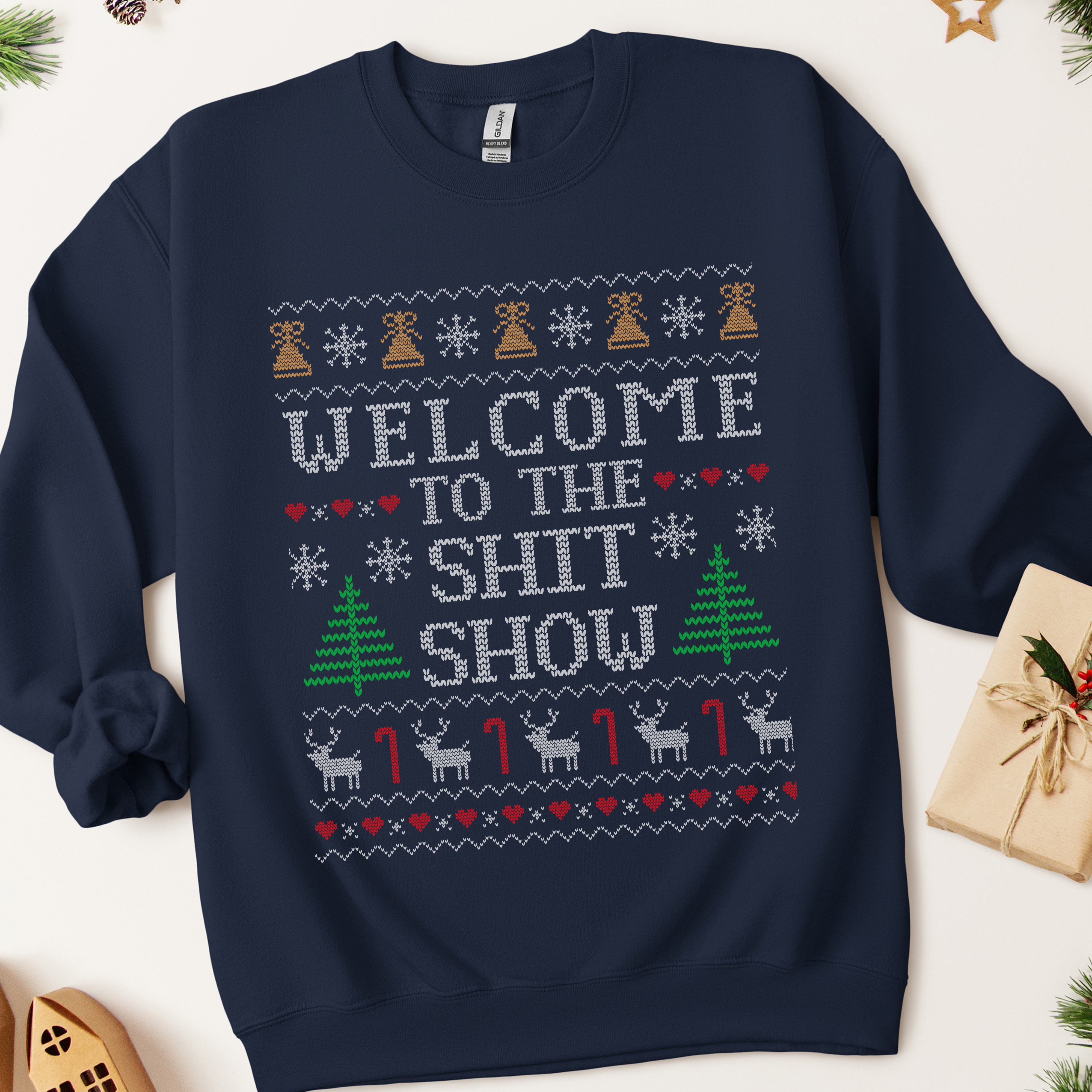 Welcome To The Shitshow Ugly Christmas Sweatshirt