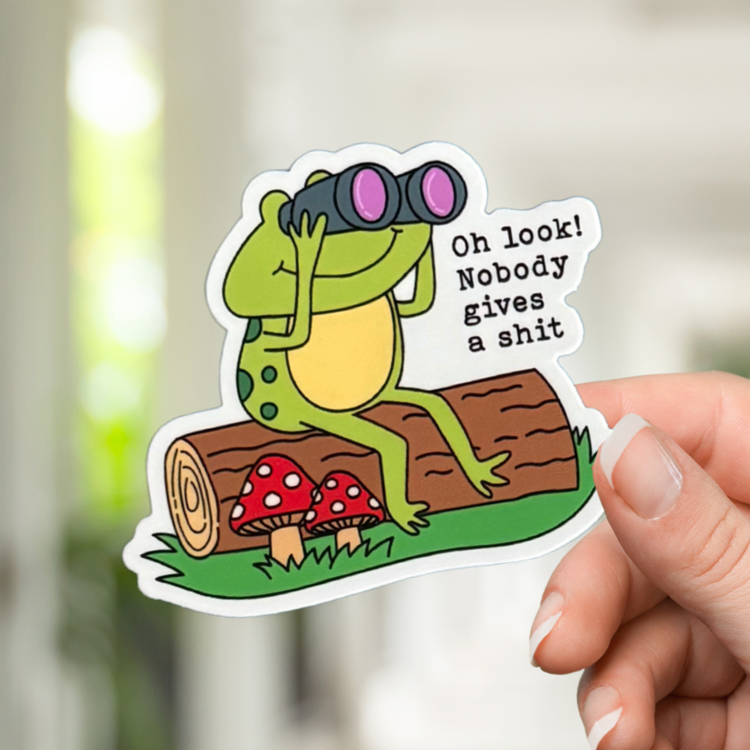 Oh Look! Nobody Gives a Shit Sticker