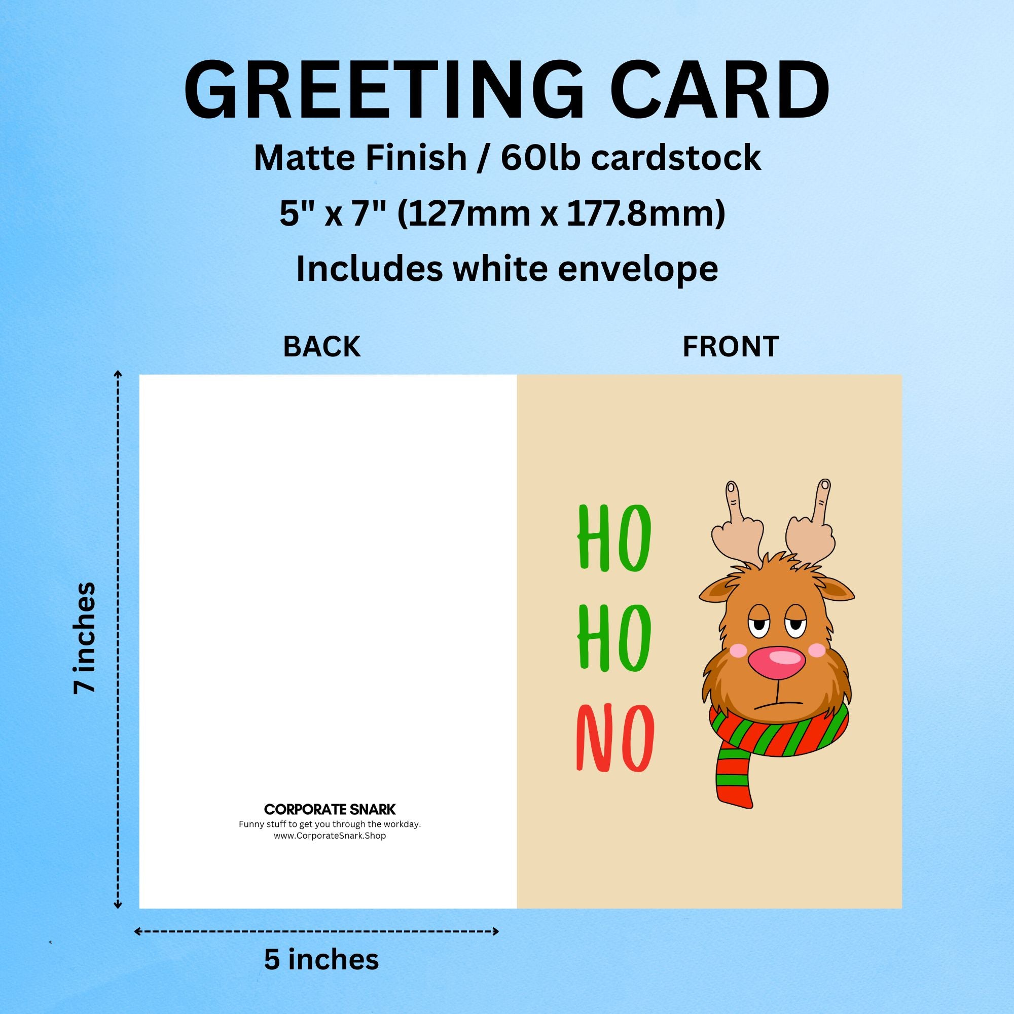 Ho Ho No Christmas Card