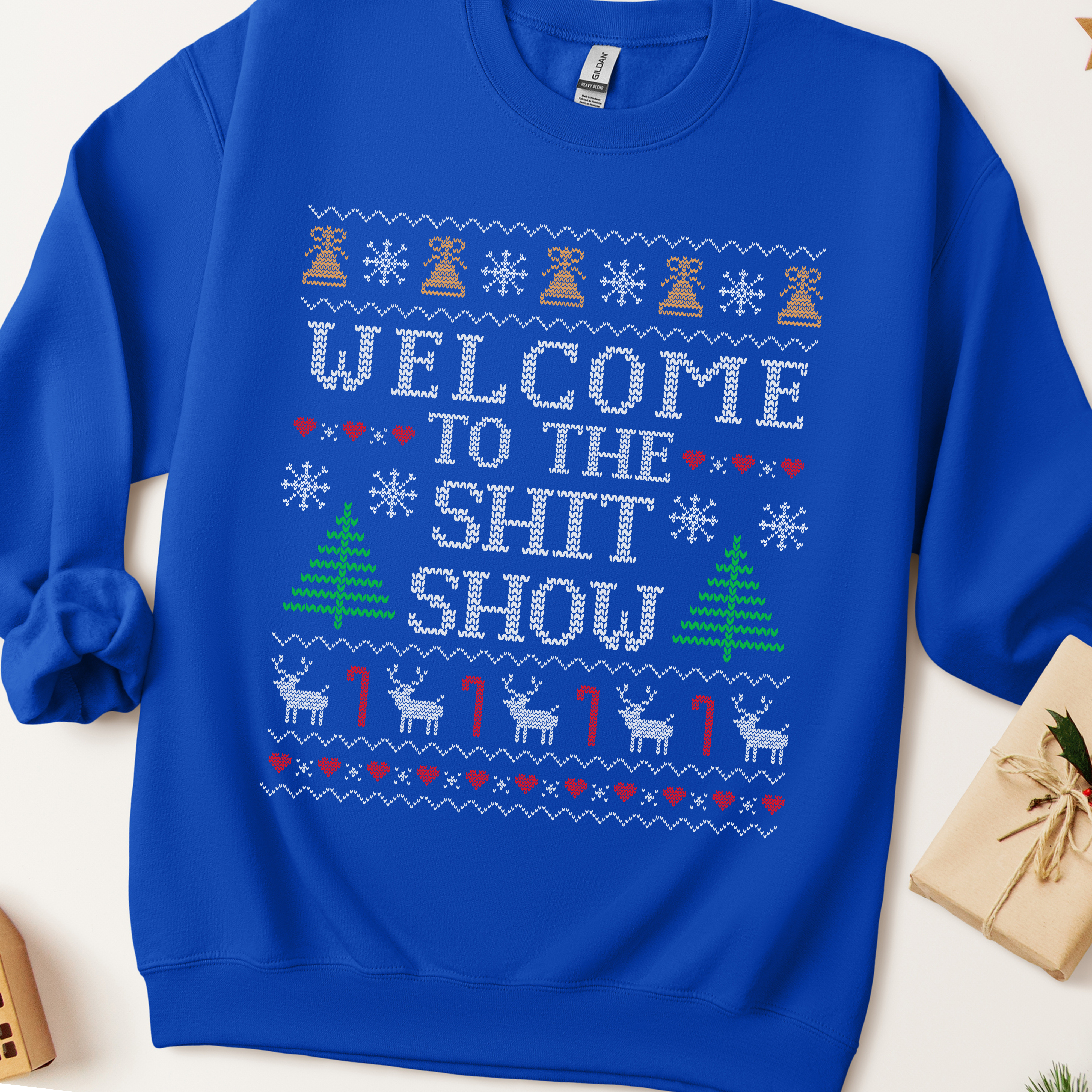 Welcome To The Shitshow Ugly Christmas Sweatshirt