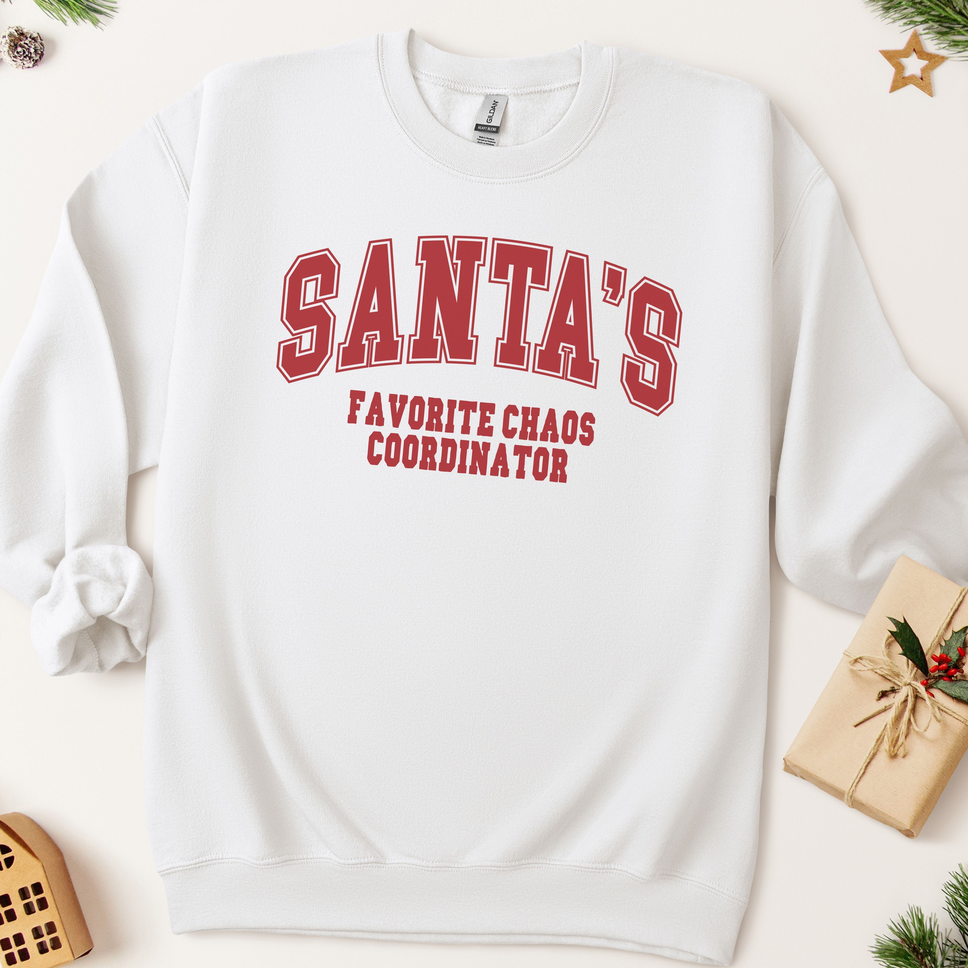 Santa's Favorite Chaos Coordinator Christmas Sweatshirt