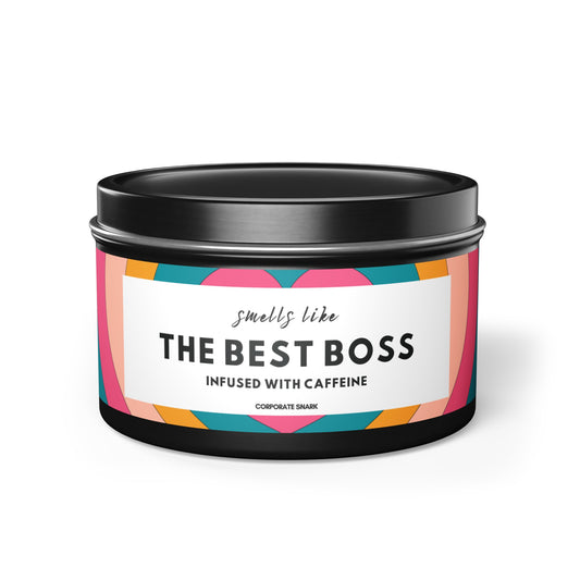 Smells Like the Best Boss, Infused with Caffeine Candle