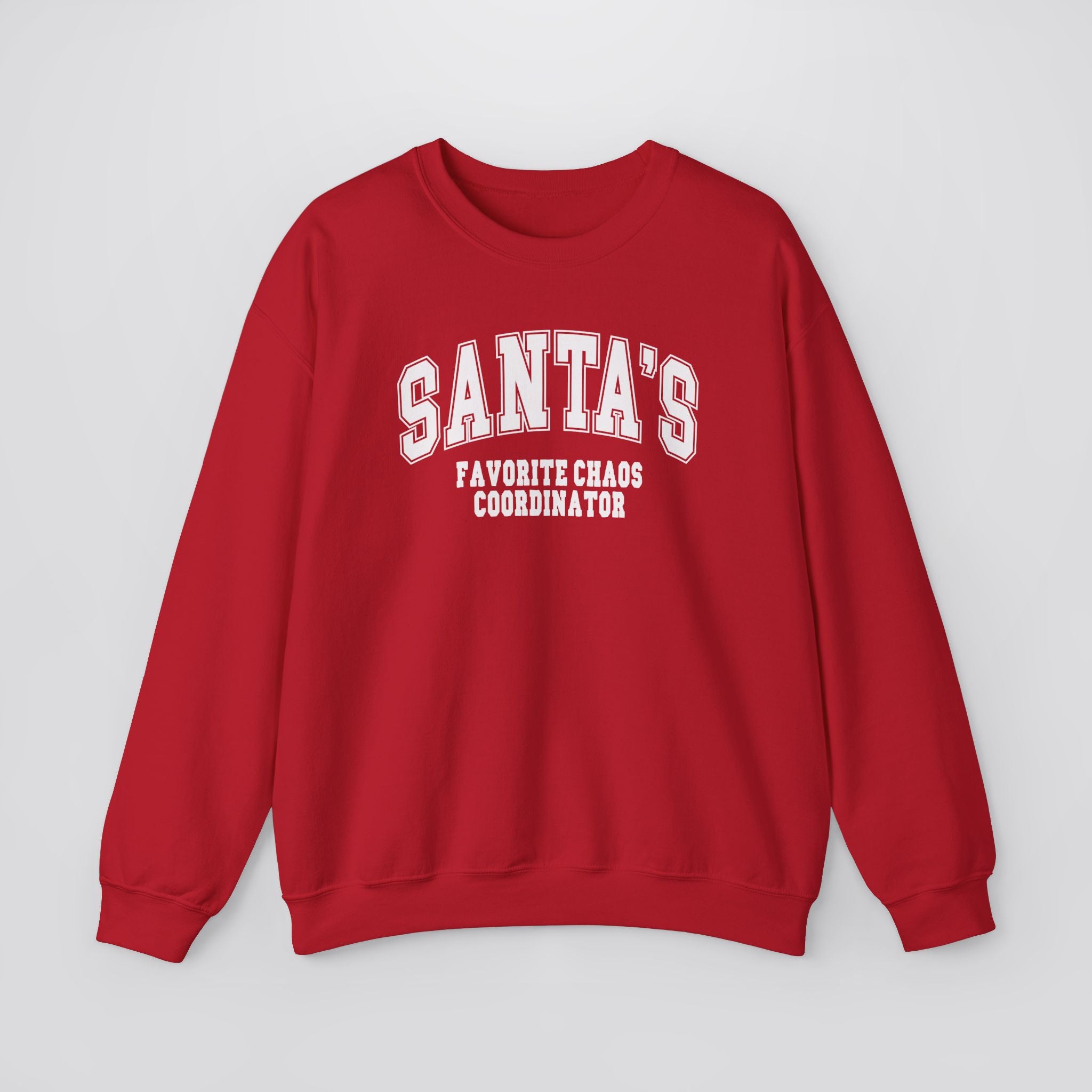 Santa's Favorite Chaos Coordinator Christmas Sweatshirt