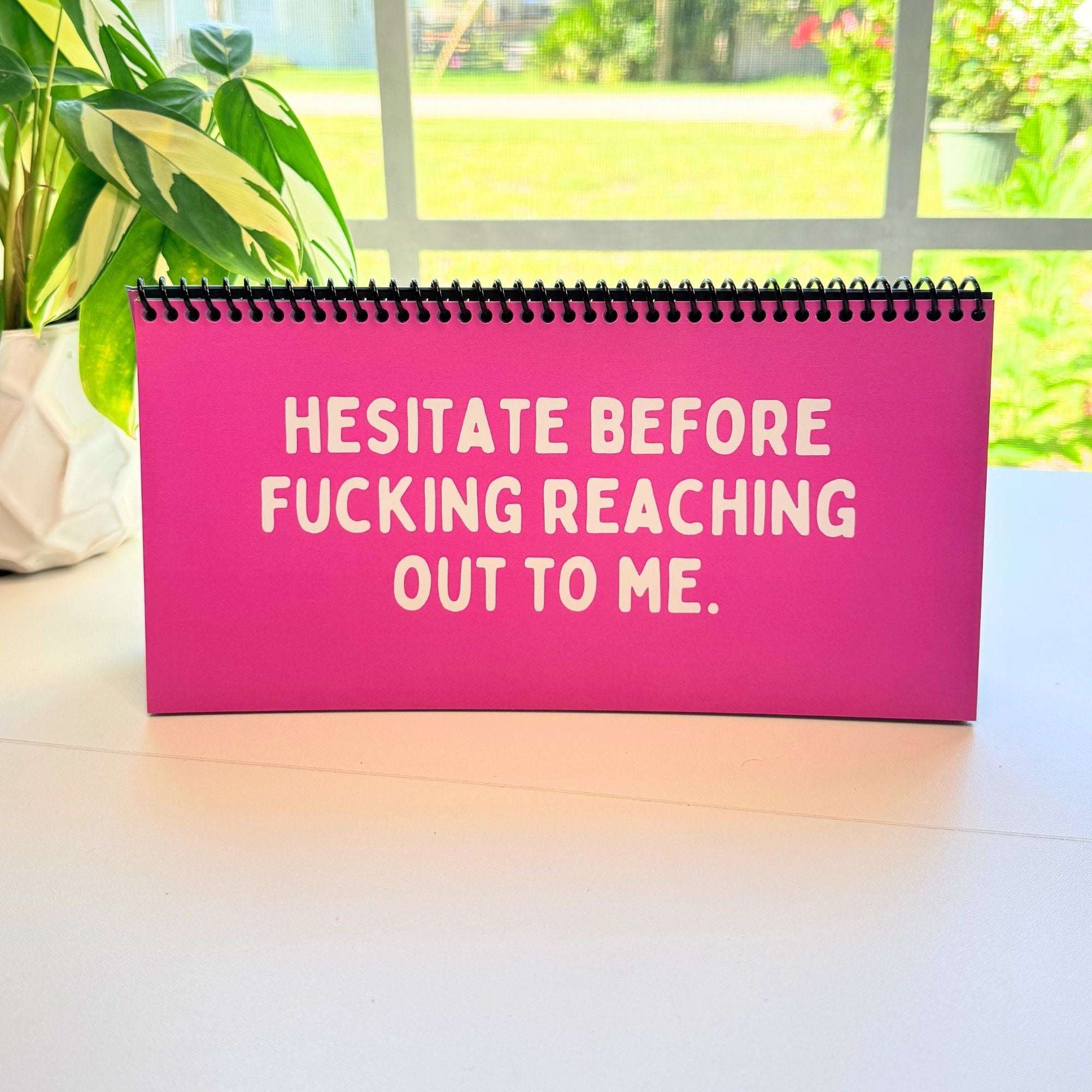 The Daily Mood Desk Sign for People That Like To Say F*ck Colorful
