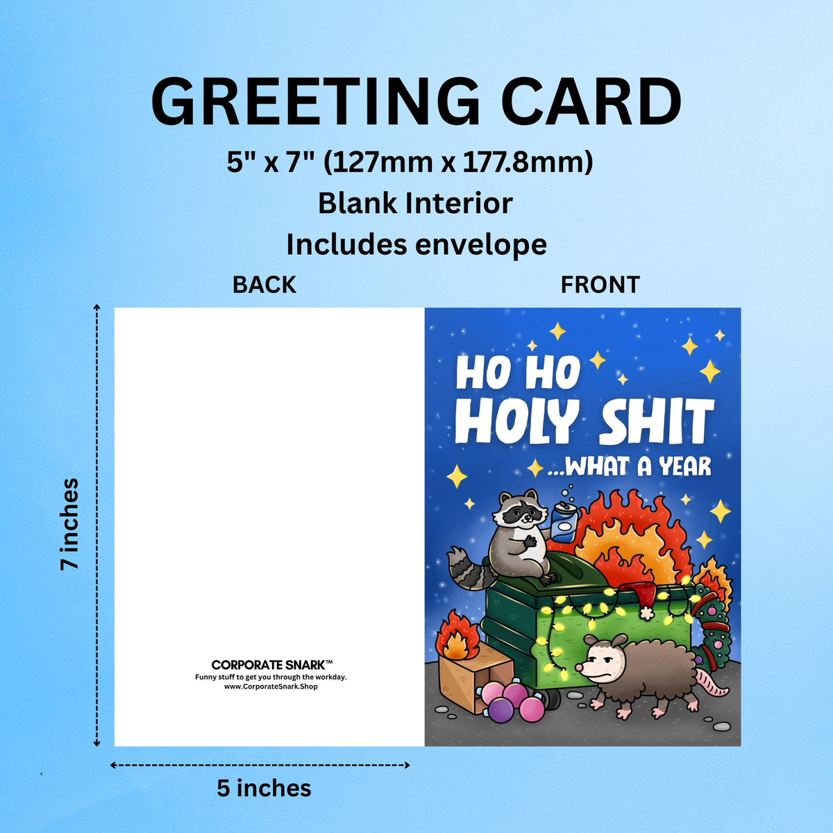 Ho Ho Holy Shit What Year Christmas Card