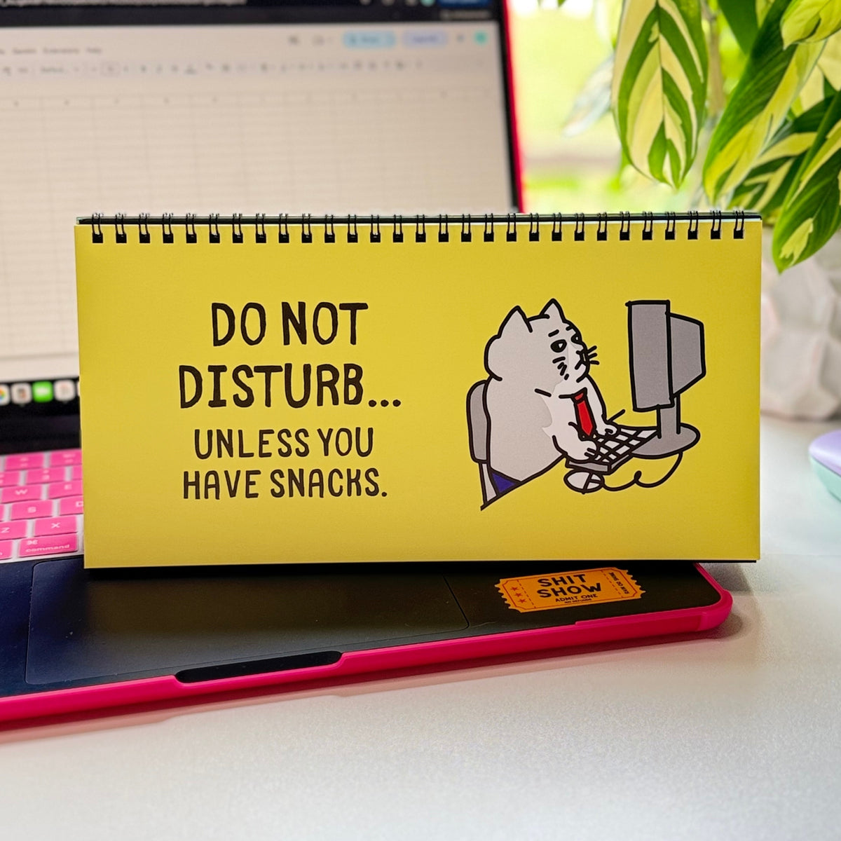 Cats At Work Desk Flip Sign