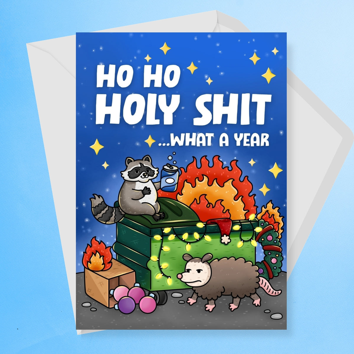 Ho Ho Holy Shit What Year Christmas Card