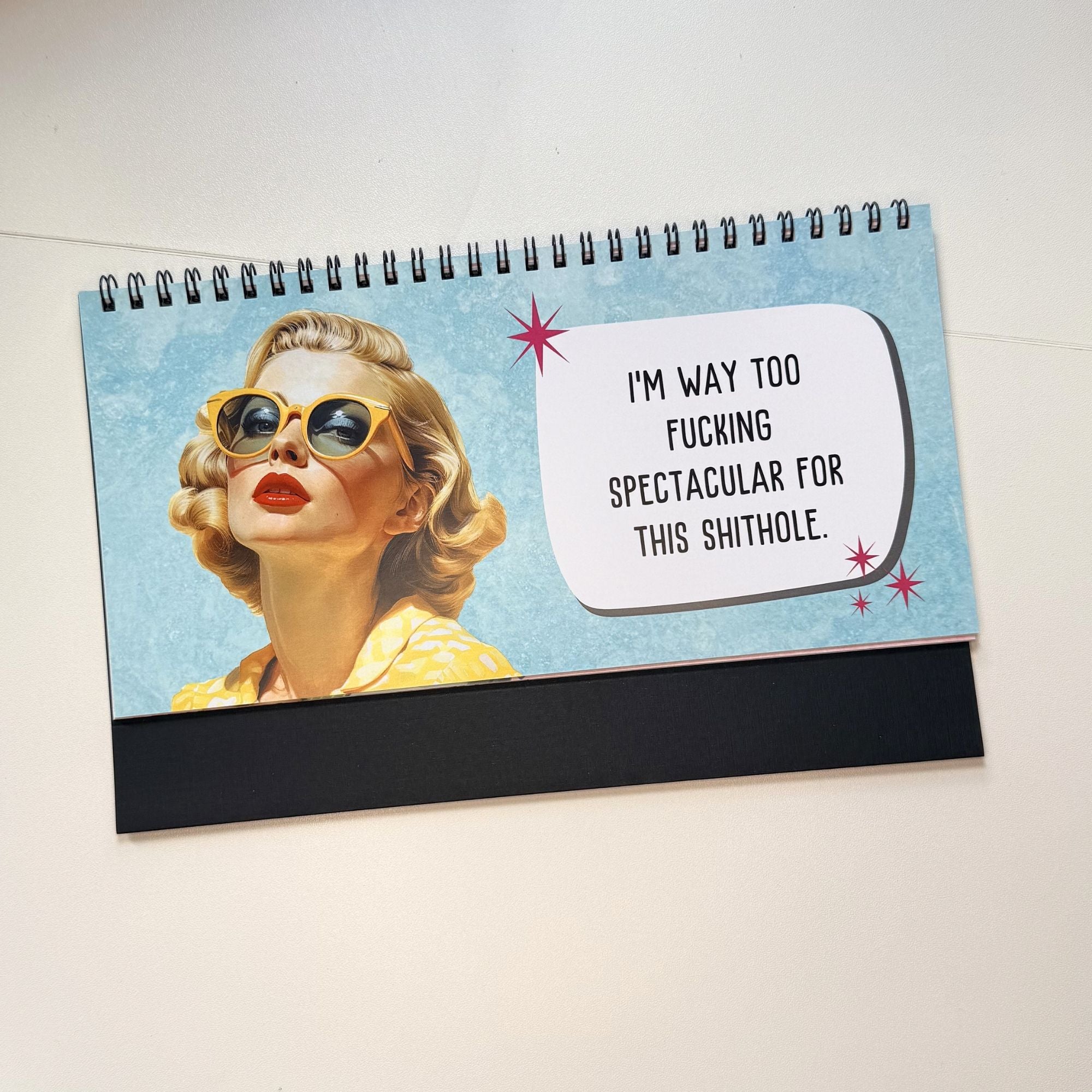 Sassy & Sweary Women at the Office Desk Flip Sign