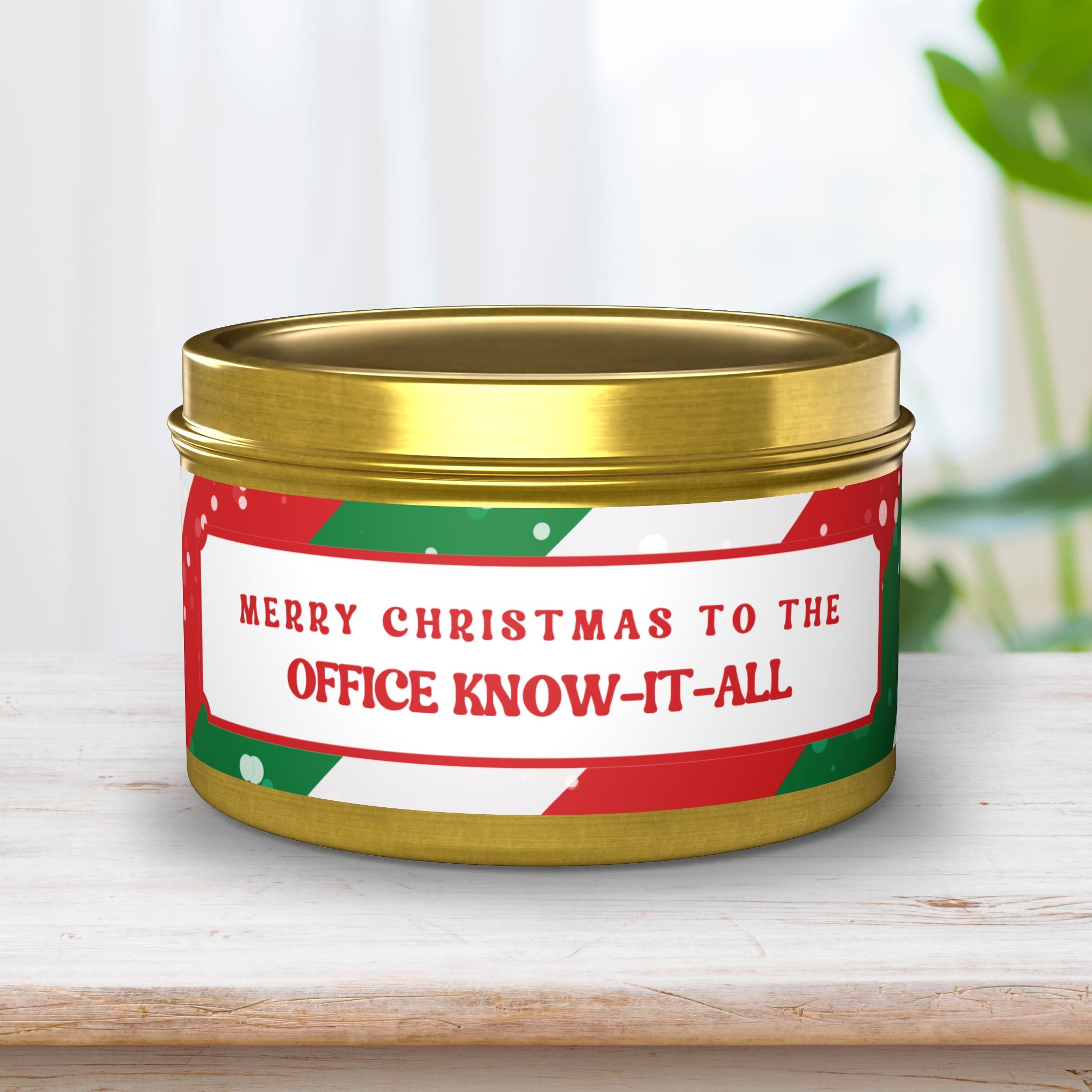 Merry Christmas to the Office Know-It-All Candle