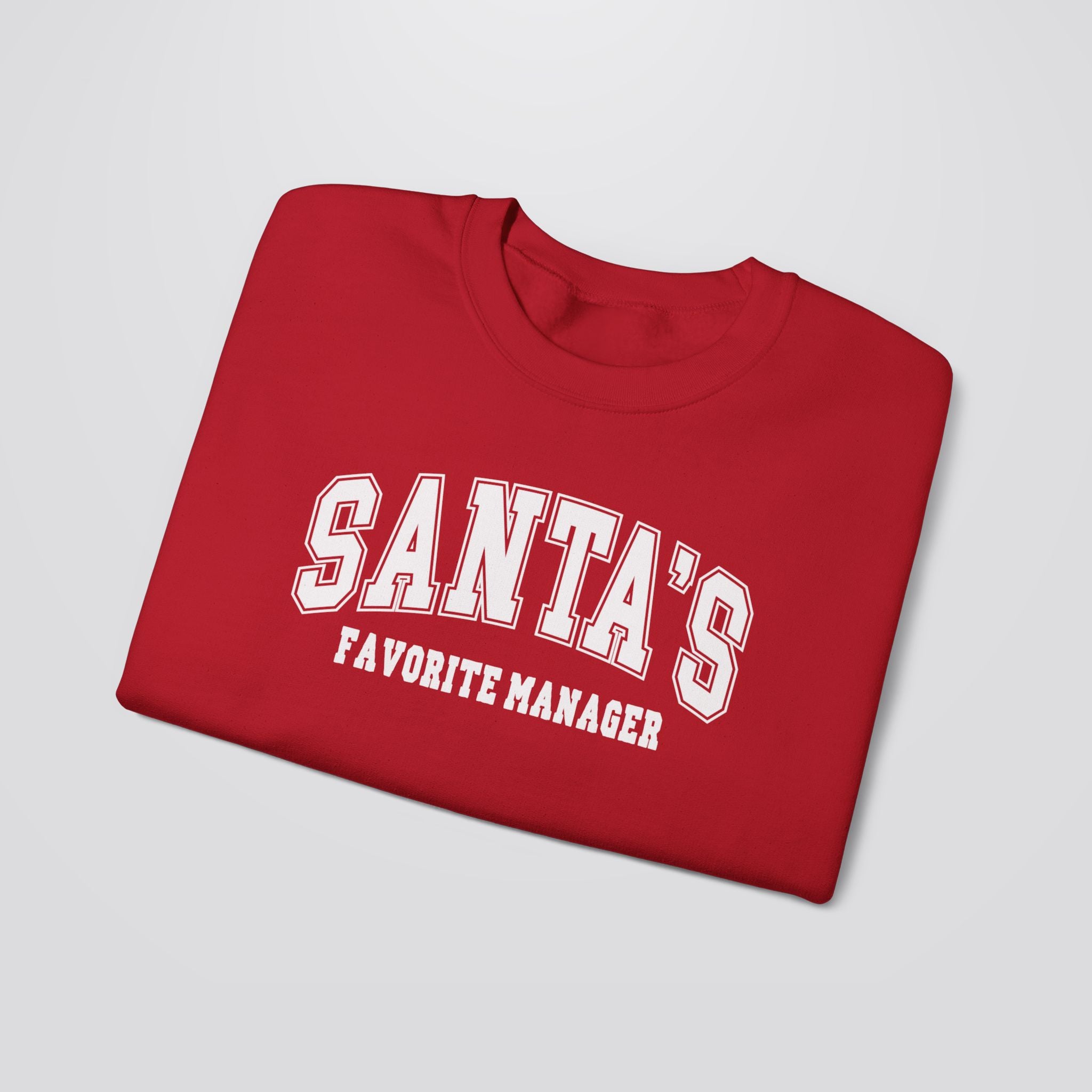 Santa's Favorite Manager Christmas Sweatshirt