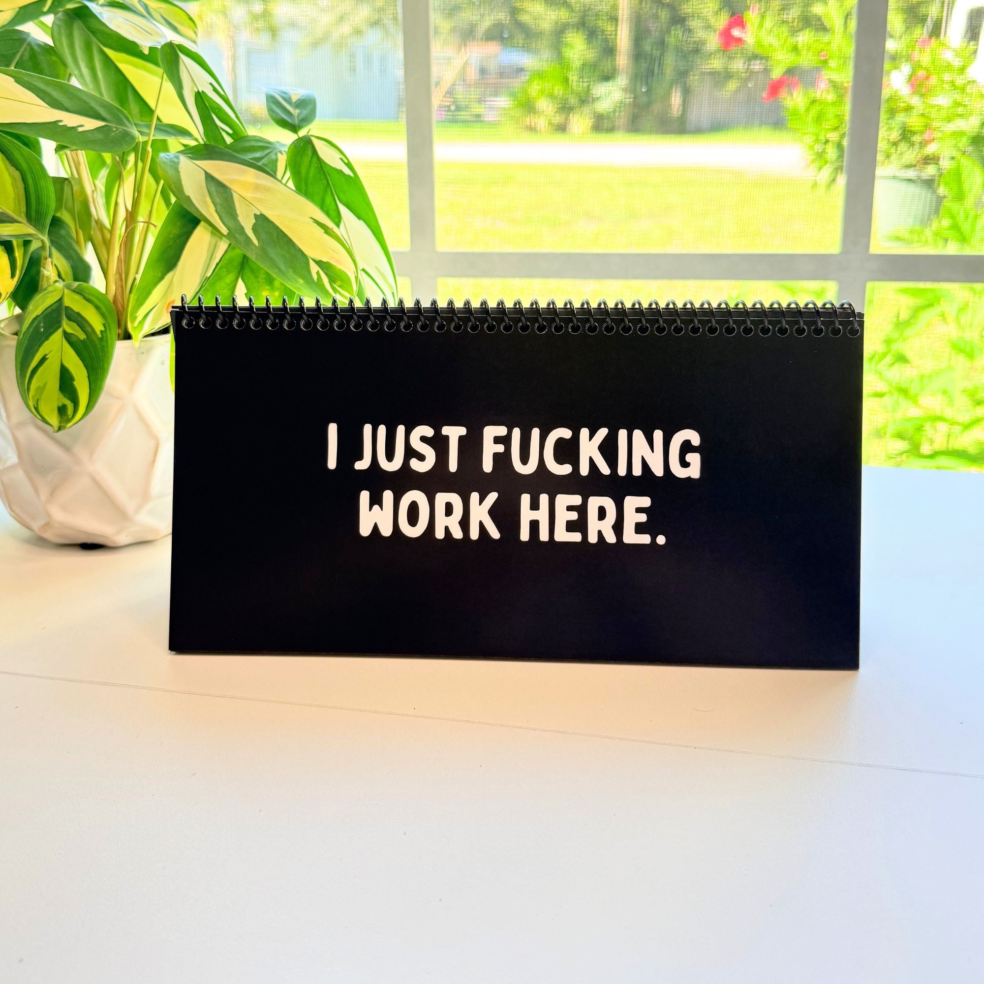 The Daily Mood Desk Sign for People That Like To Say F*ck Black