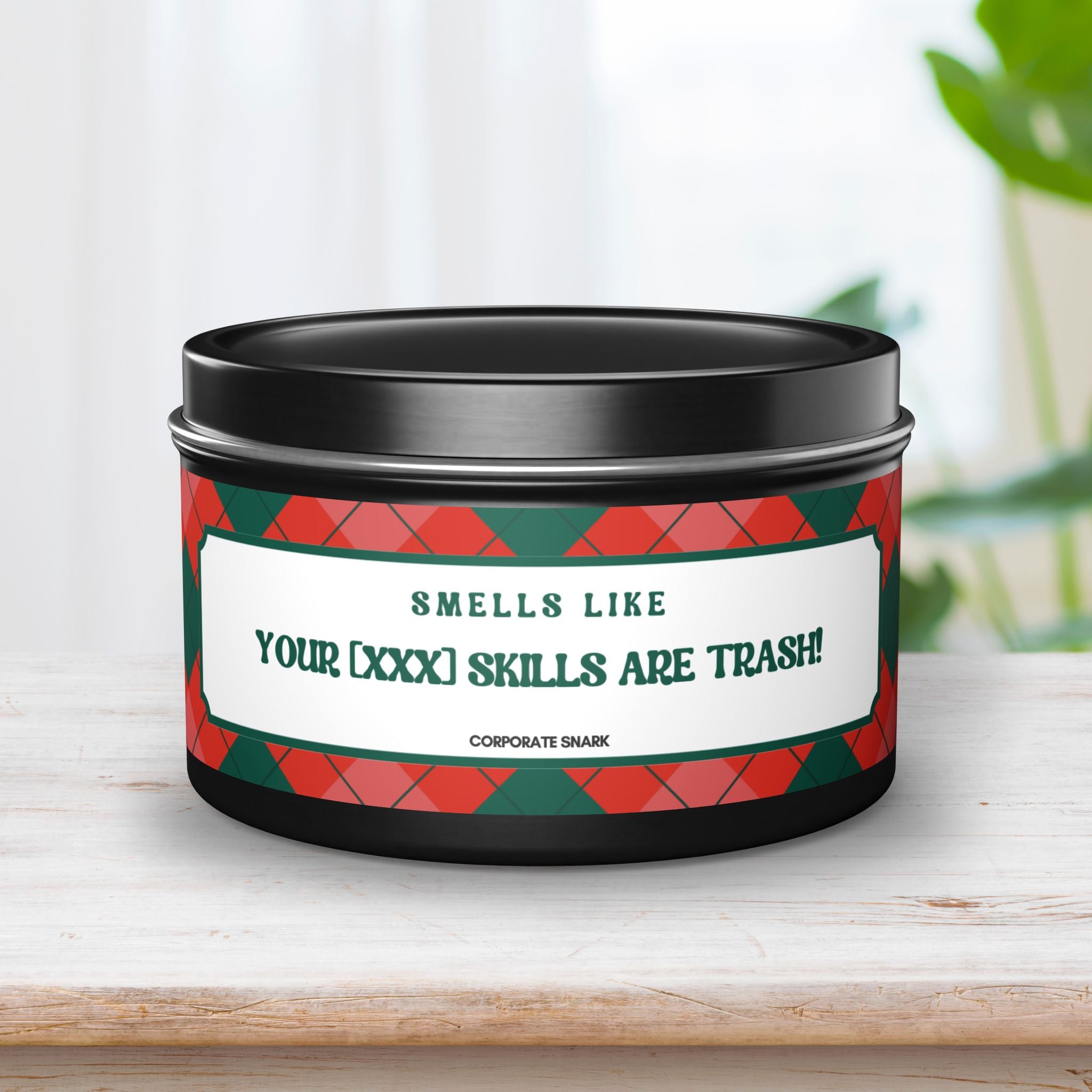 Personalized Your Skills Are Trash Candle