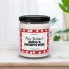 Merry Christmas To Santa's Favorite Boss Candle