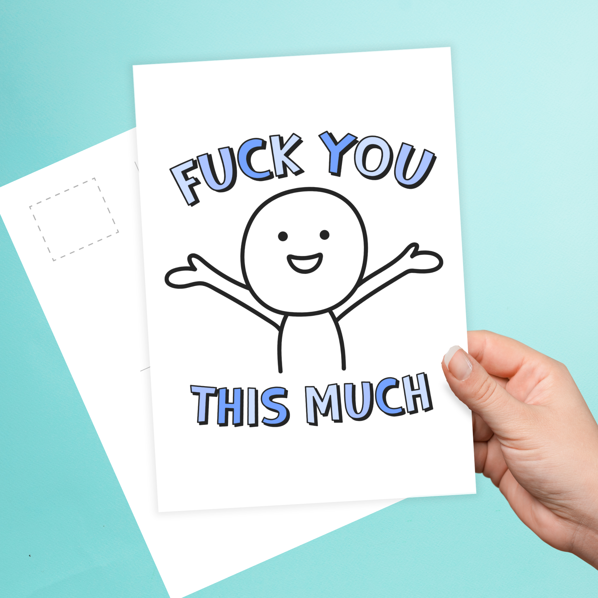 Fuck You This Much Postcard