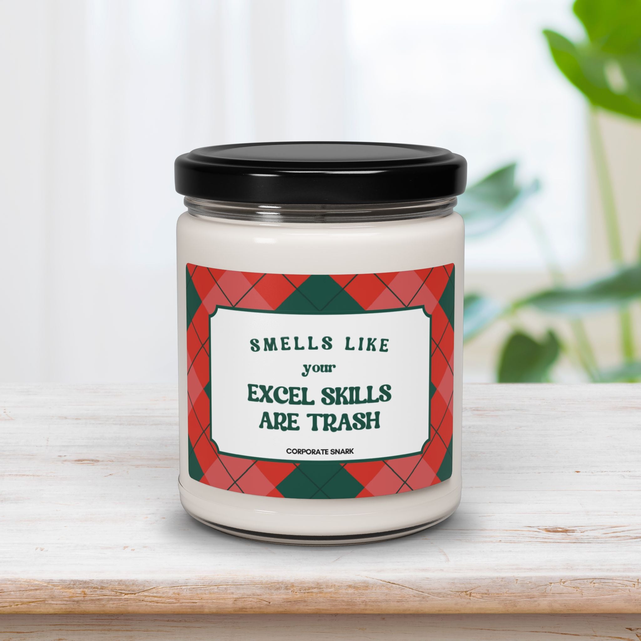 Smells Like Your Excel Skills Are Trash Christmas Candle Gift For Coworker