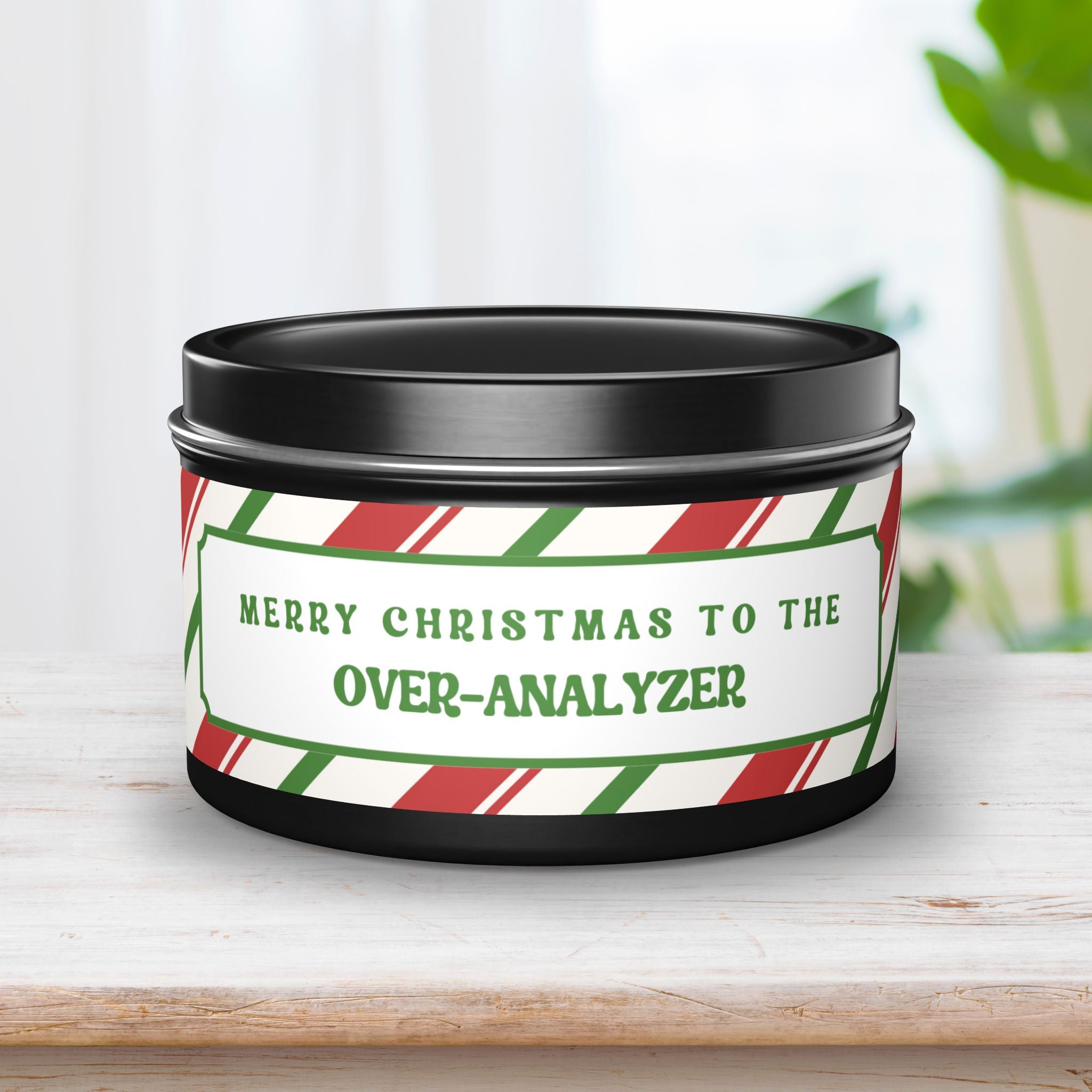 Merry Christmas to the Over-Analyzer Candle