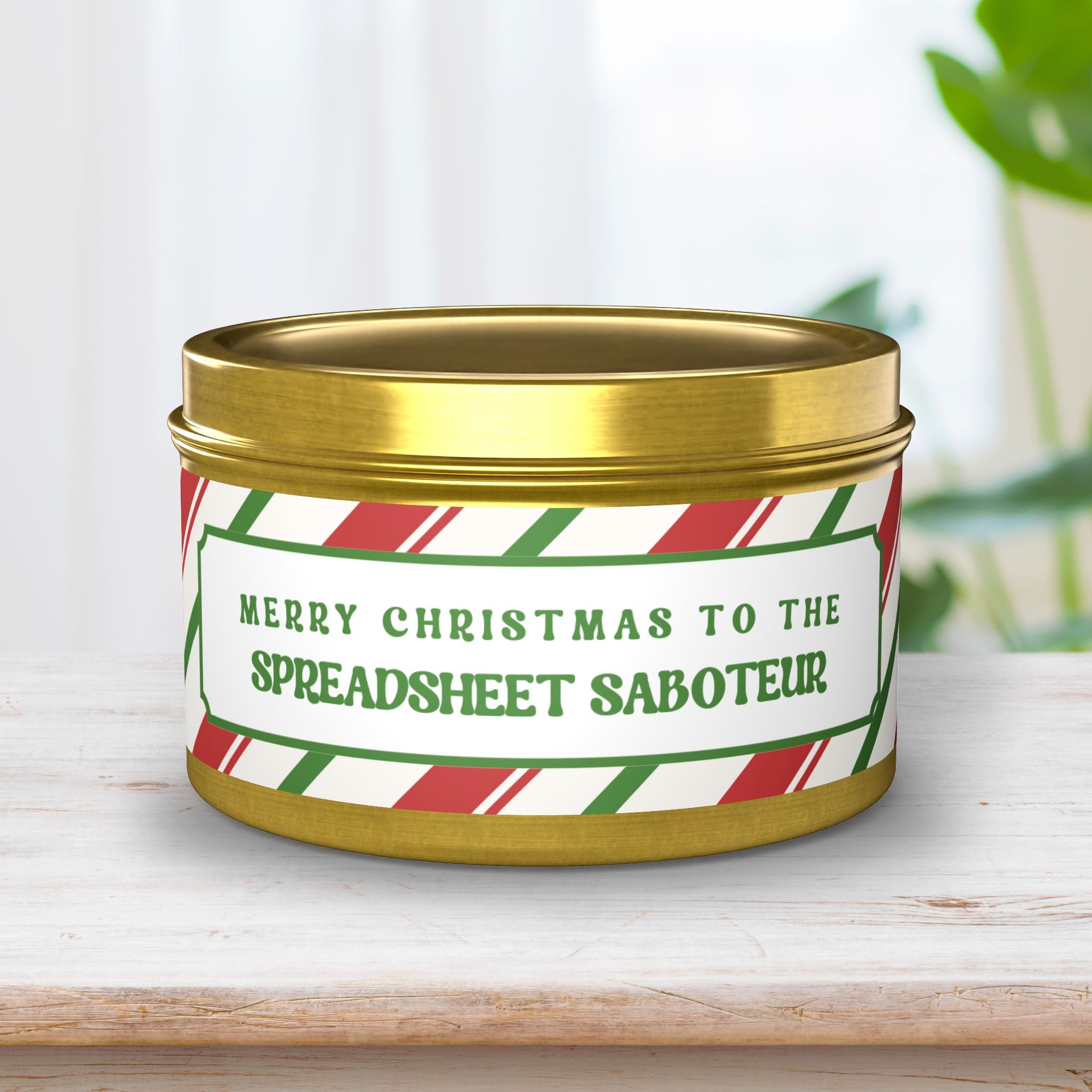 Merry Christmas to the Spreadsheet Saboteur Candle