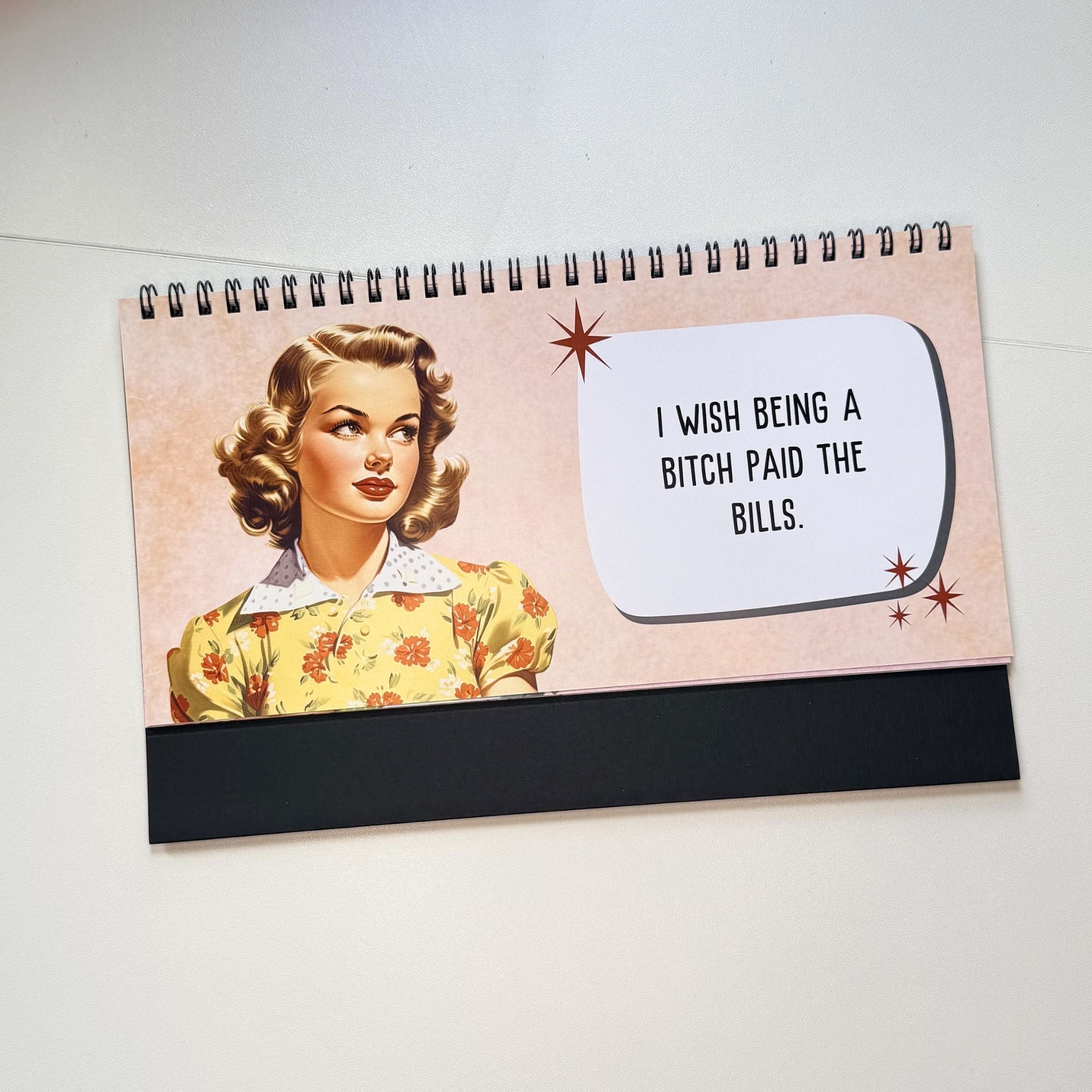 Sassy & Sweary Women at the Office Desk Flip Sign