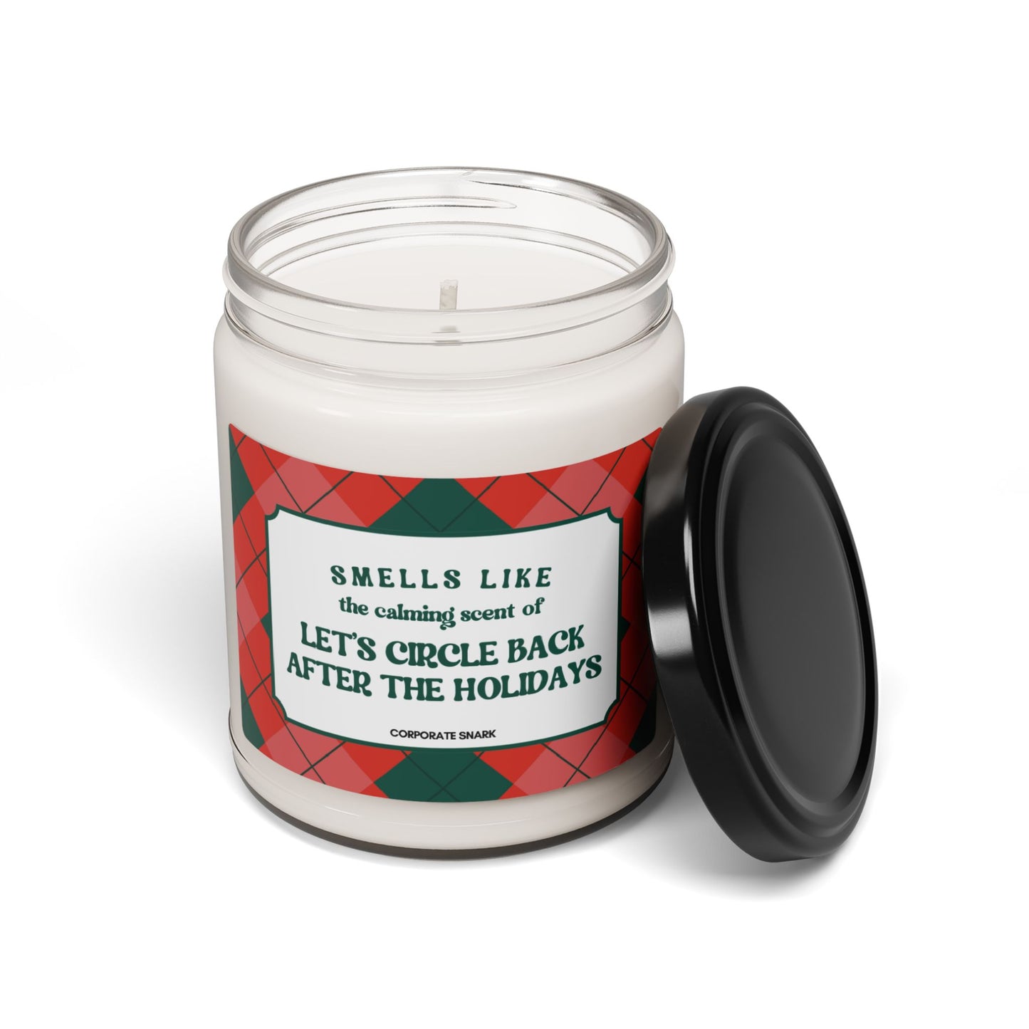 Smells Like Let's Circle Back Christmas Candle for Coworker Gift