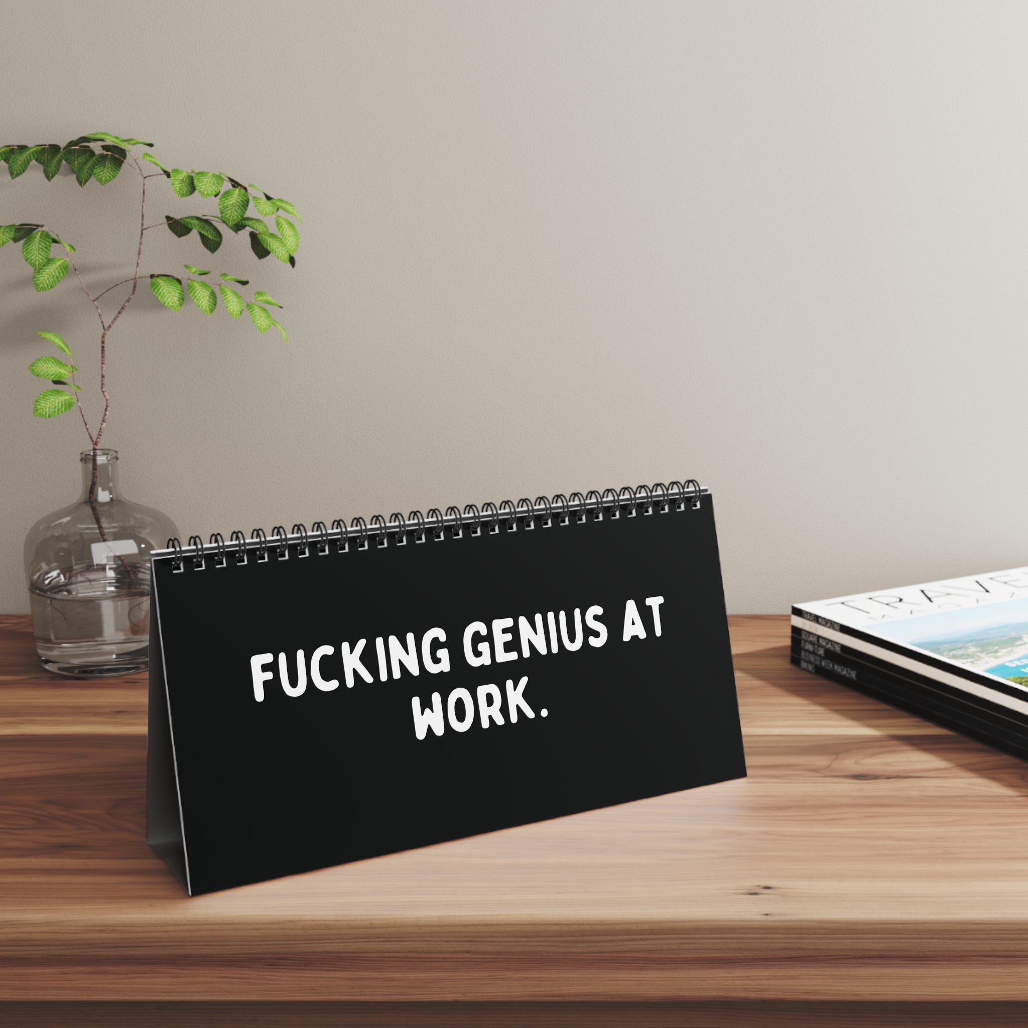 The Daily Mood Desk Sign for People That Like To Say F*ck Black