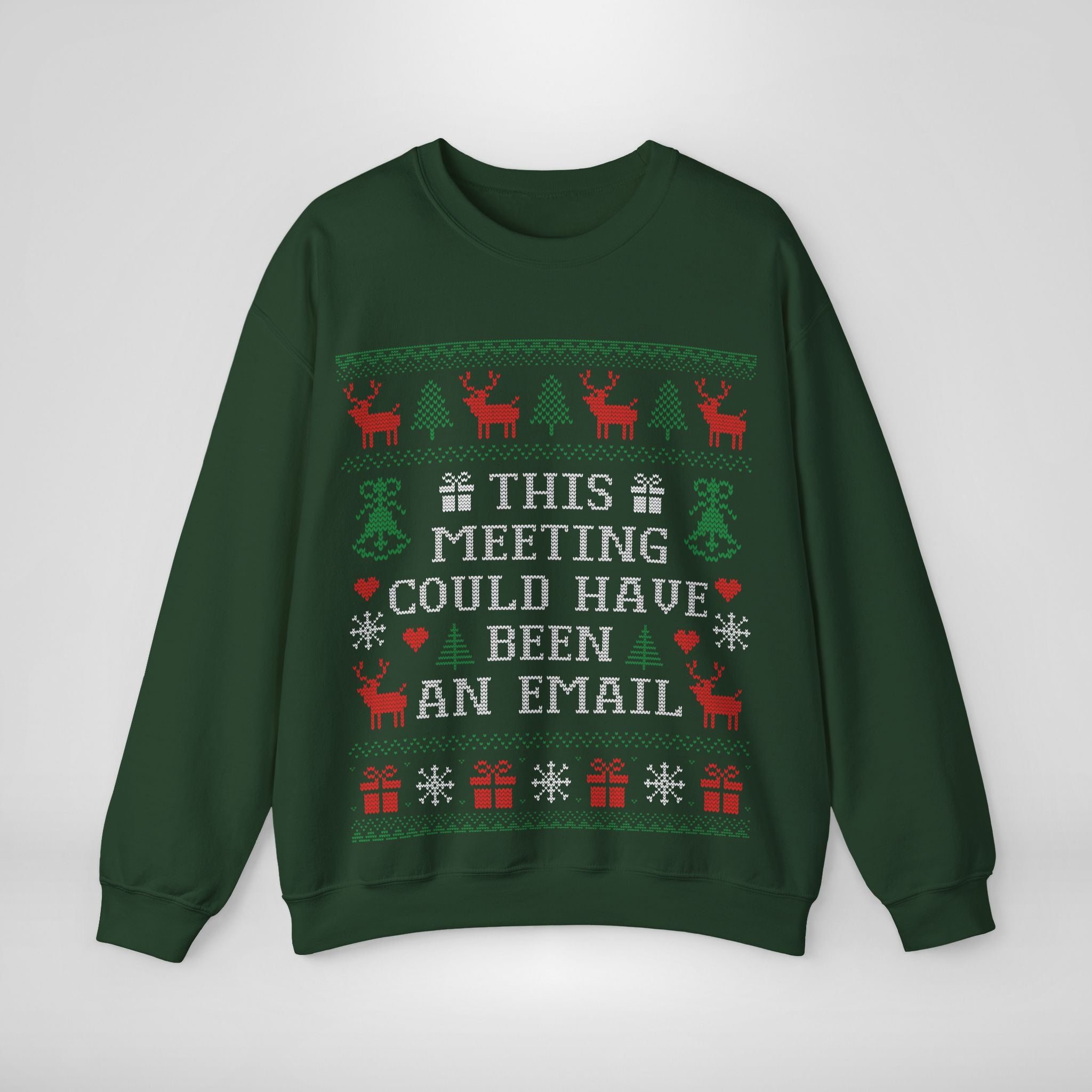 This Meeting Could Have Been an Email Ugly Christmas Sweatshirt AUS