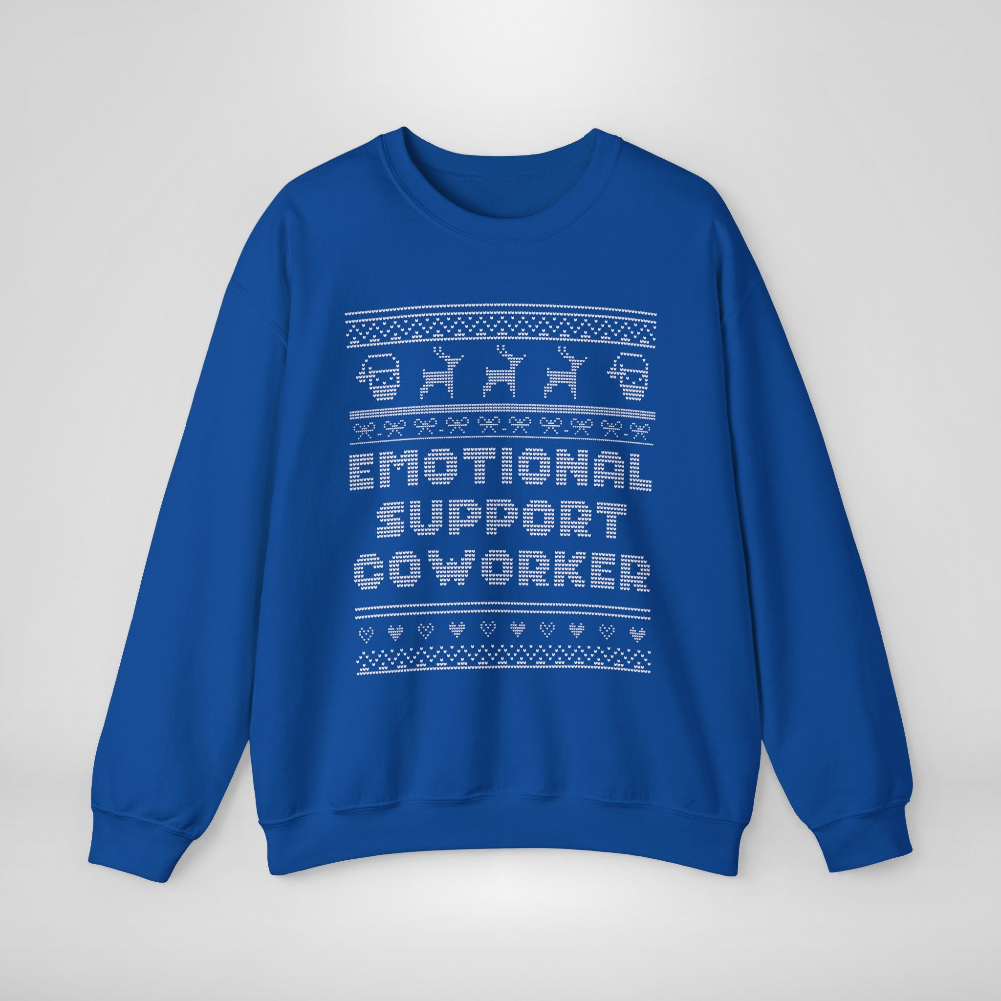 Emotional Support Coworker Ugly Christmas Sweatshirt