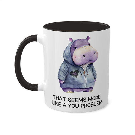 Apathetic Hippo Highlight Mug 11 oz