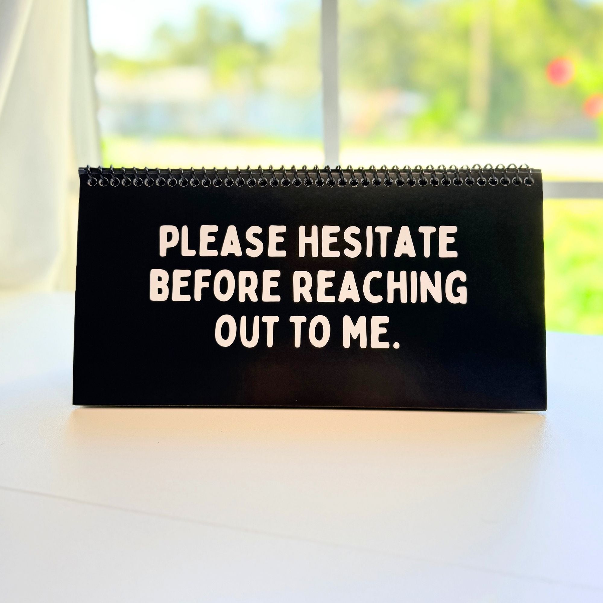 Daily Mood Desk Sign Black