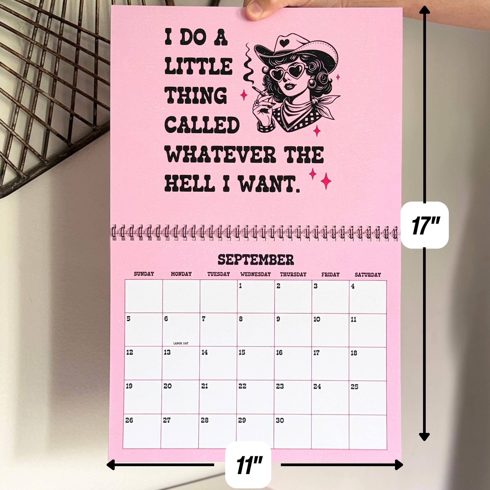 2027 Giddy Up Bitches Cowgirl Calendar