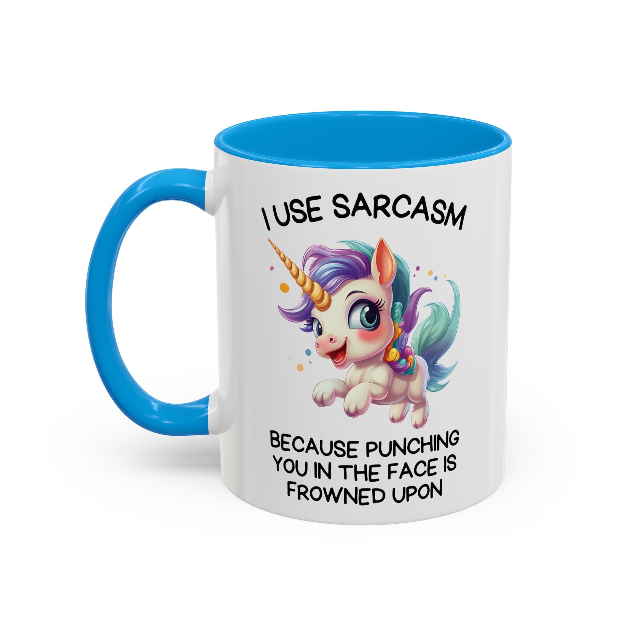 Fly-By Unicorn Snark Mug 11 oz