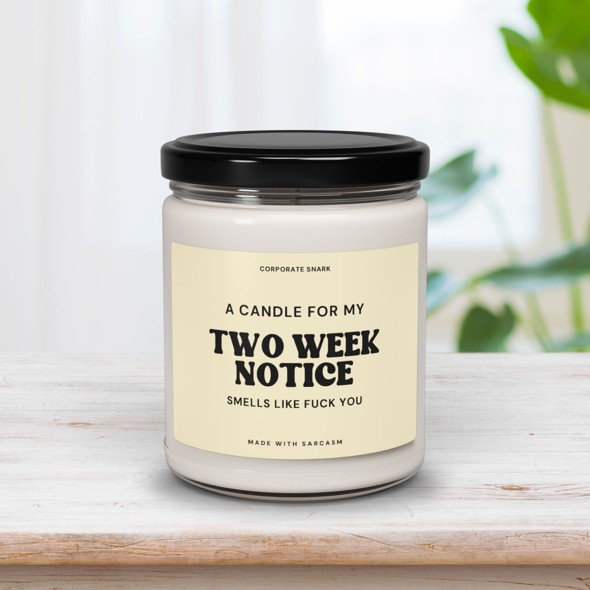 Two Week Notice Candle