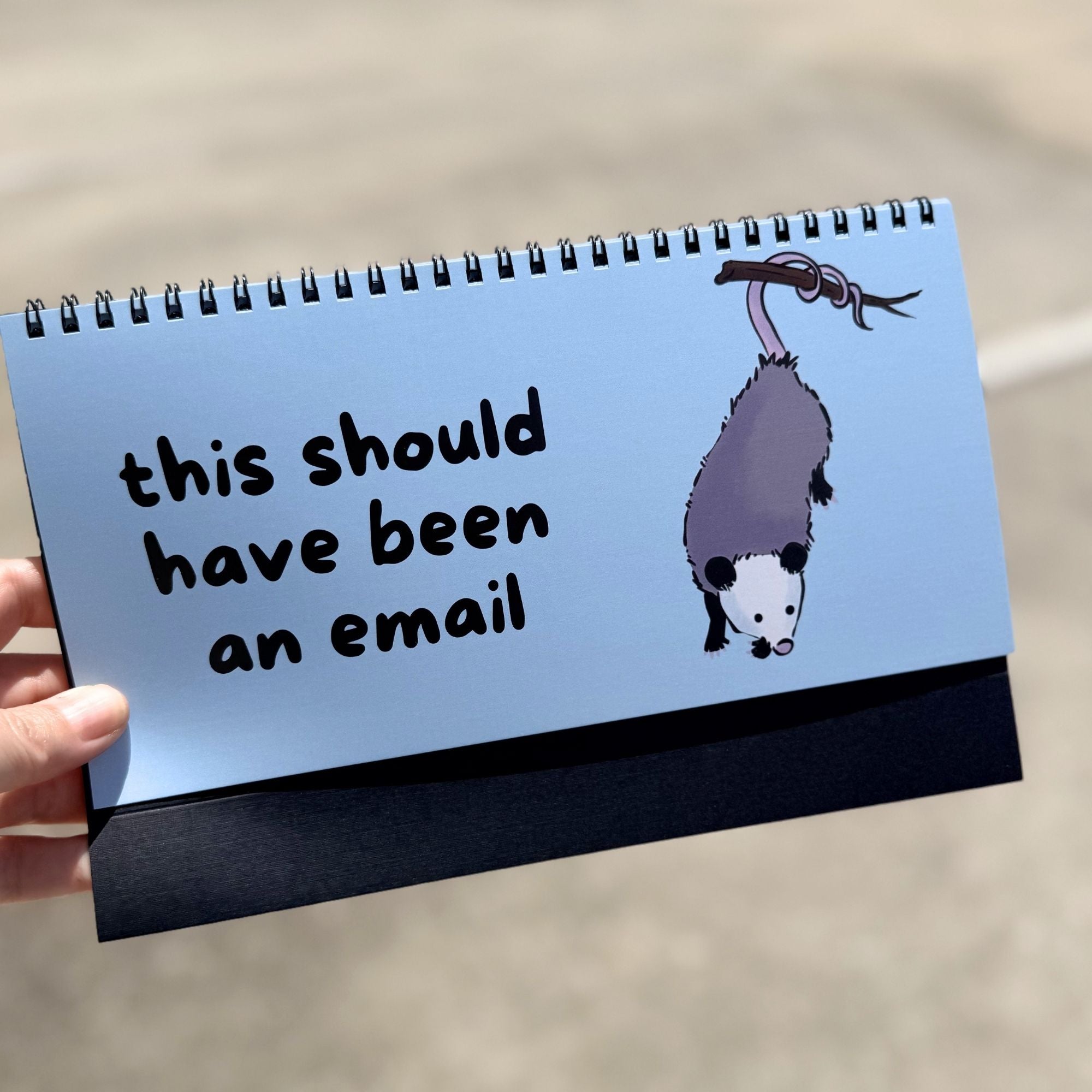Opossums At Work Desk Sign