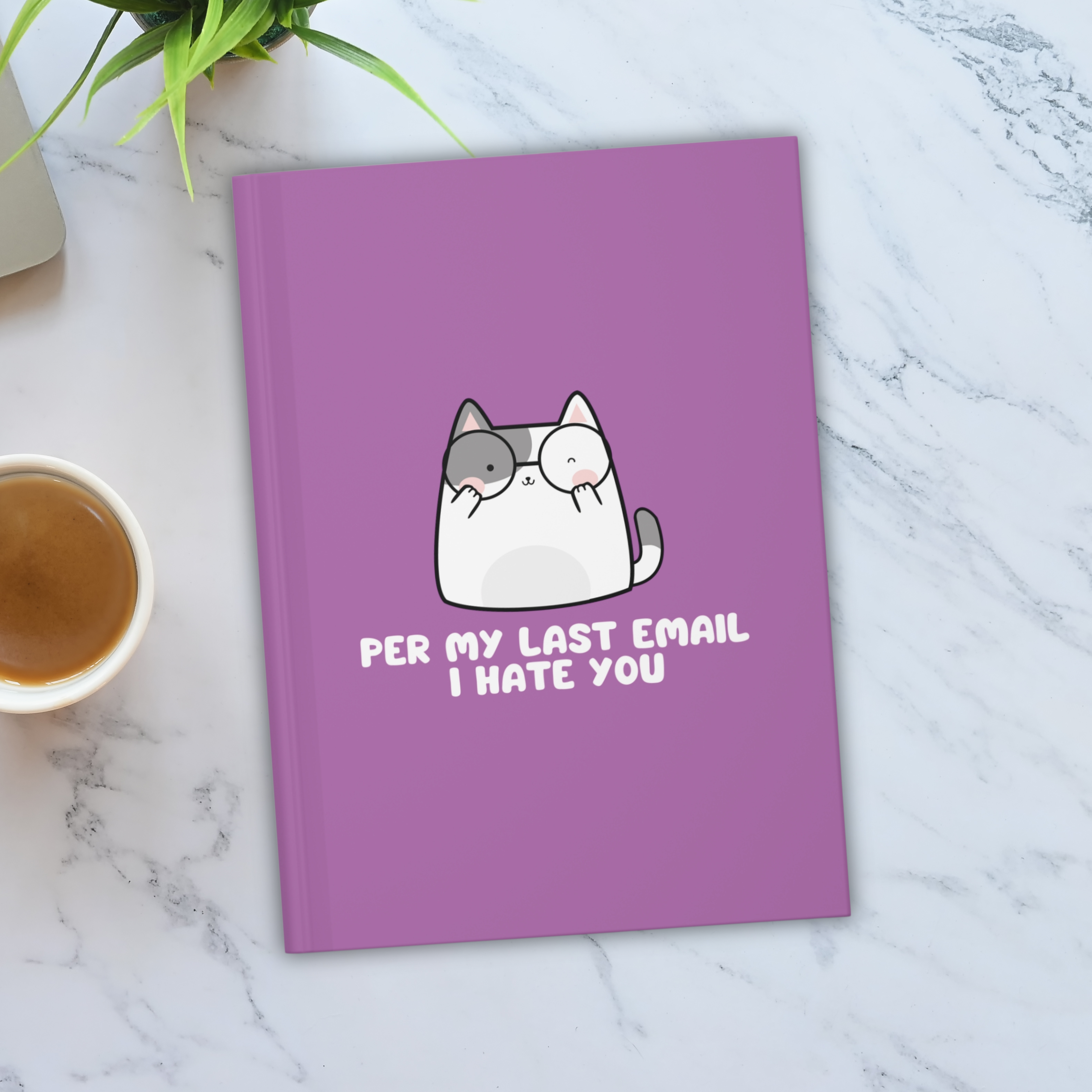 Per My Last Email I Hate You Hardcover Journal