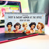 Sassy & Sweary Women at the Office Desk Flip Sign