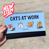 Cats At Work Desk Sign
