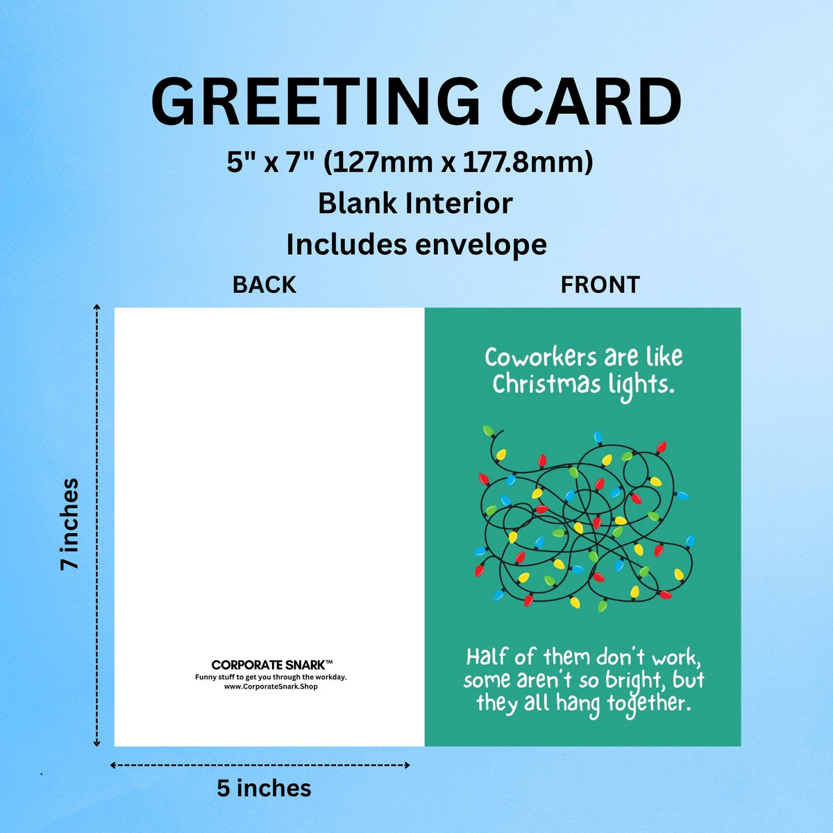 Coworkers Are Like Christmas Lights Christmas Card