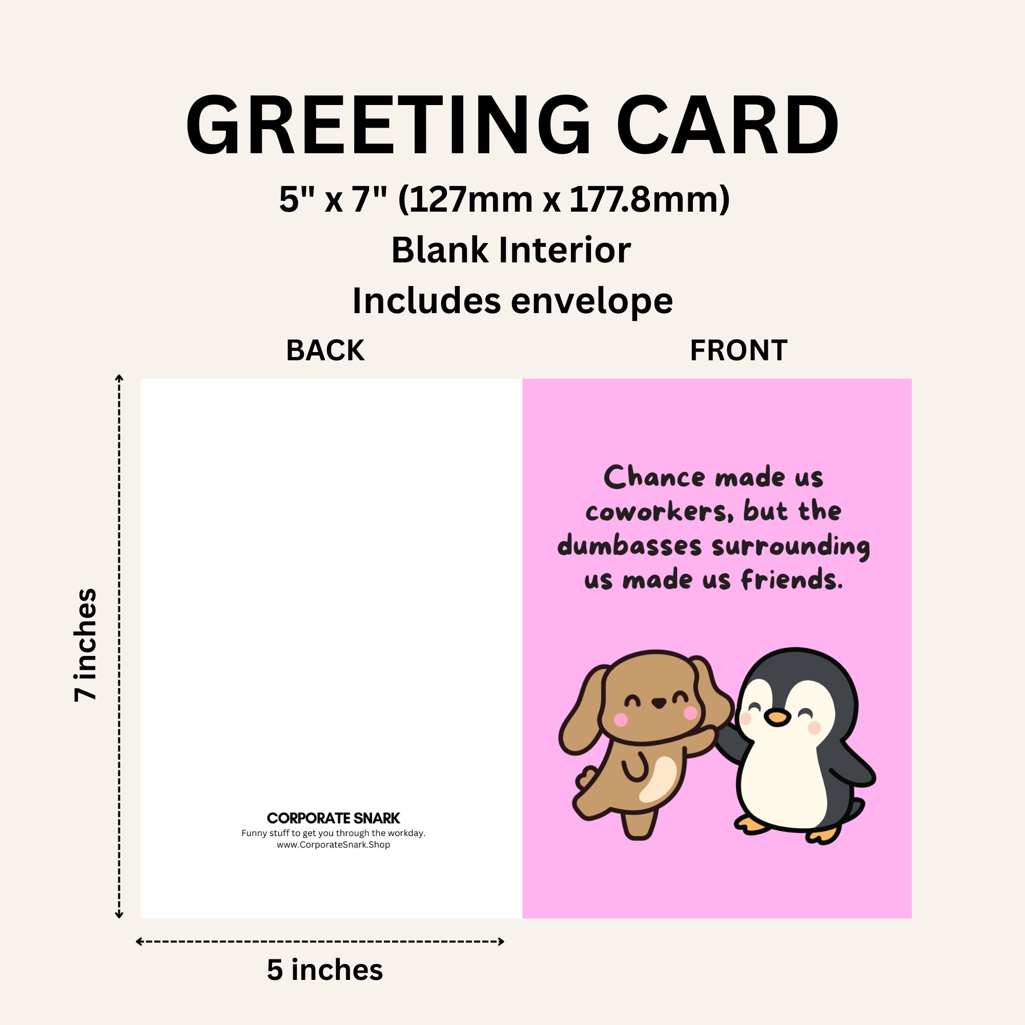 Chance Made Us Coworkers Card