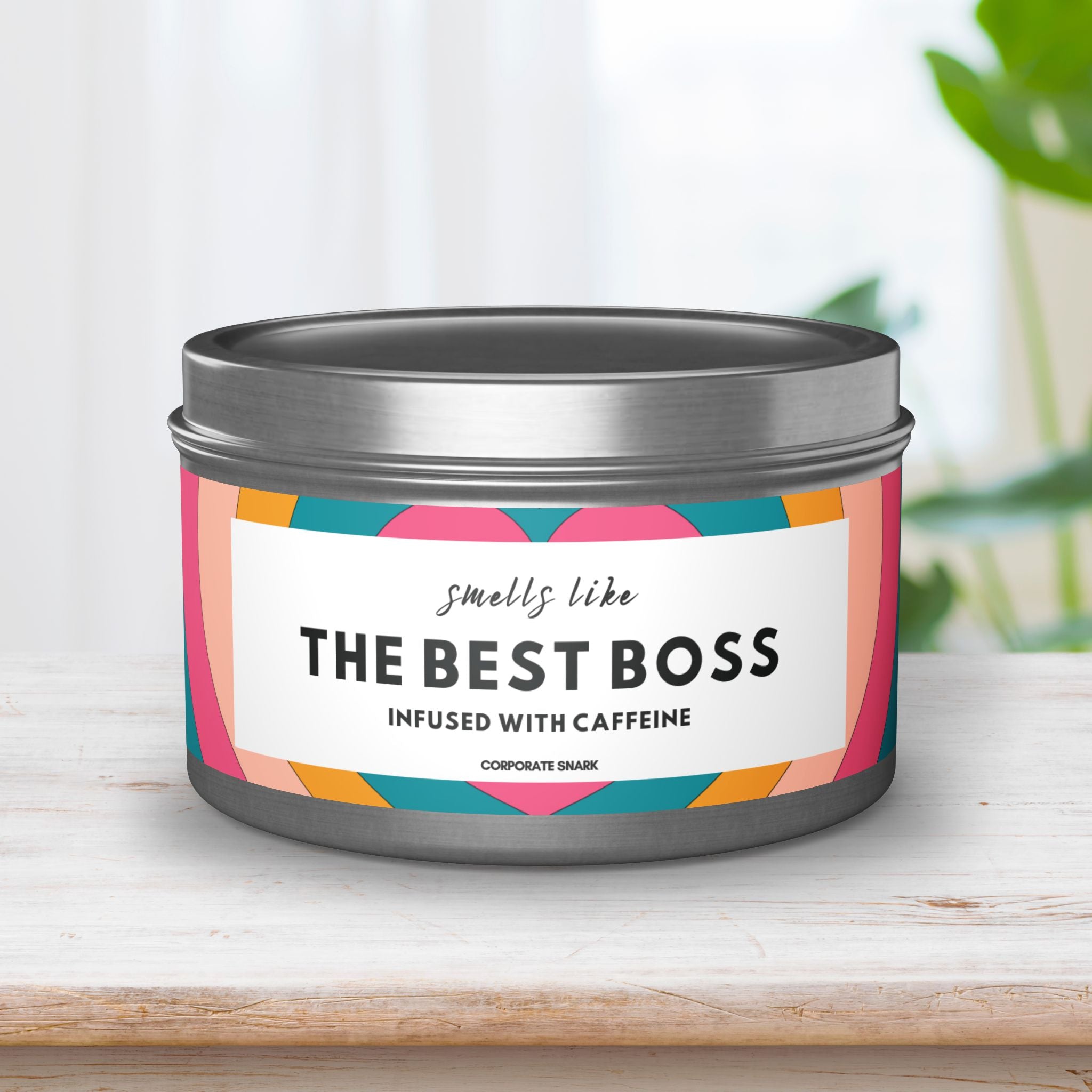 Smells Like the Best Boss, Infused with Caffeine Candle