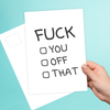 Fuck You, Off, That Postcard
