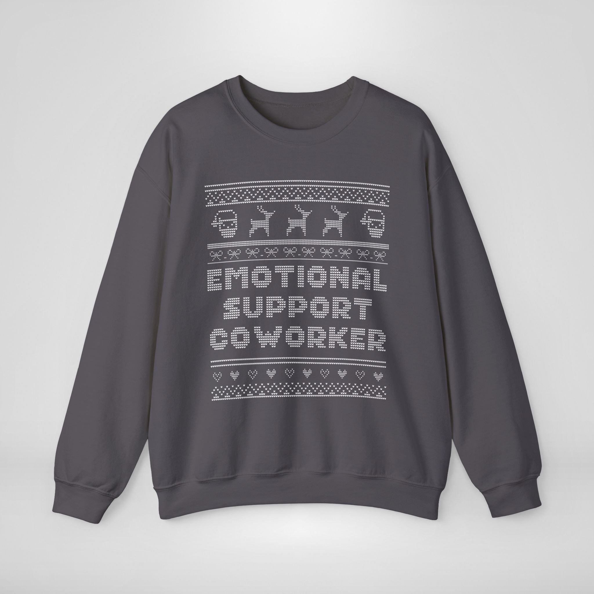 Emotional Support Coworker Ugly Christmas Sweatshirt