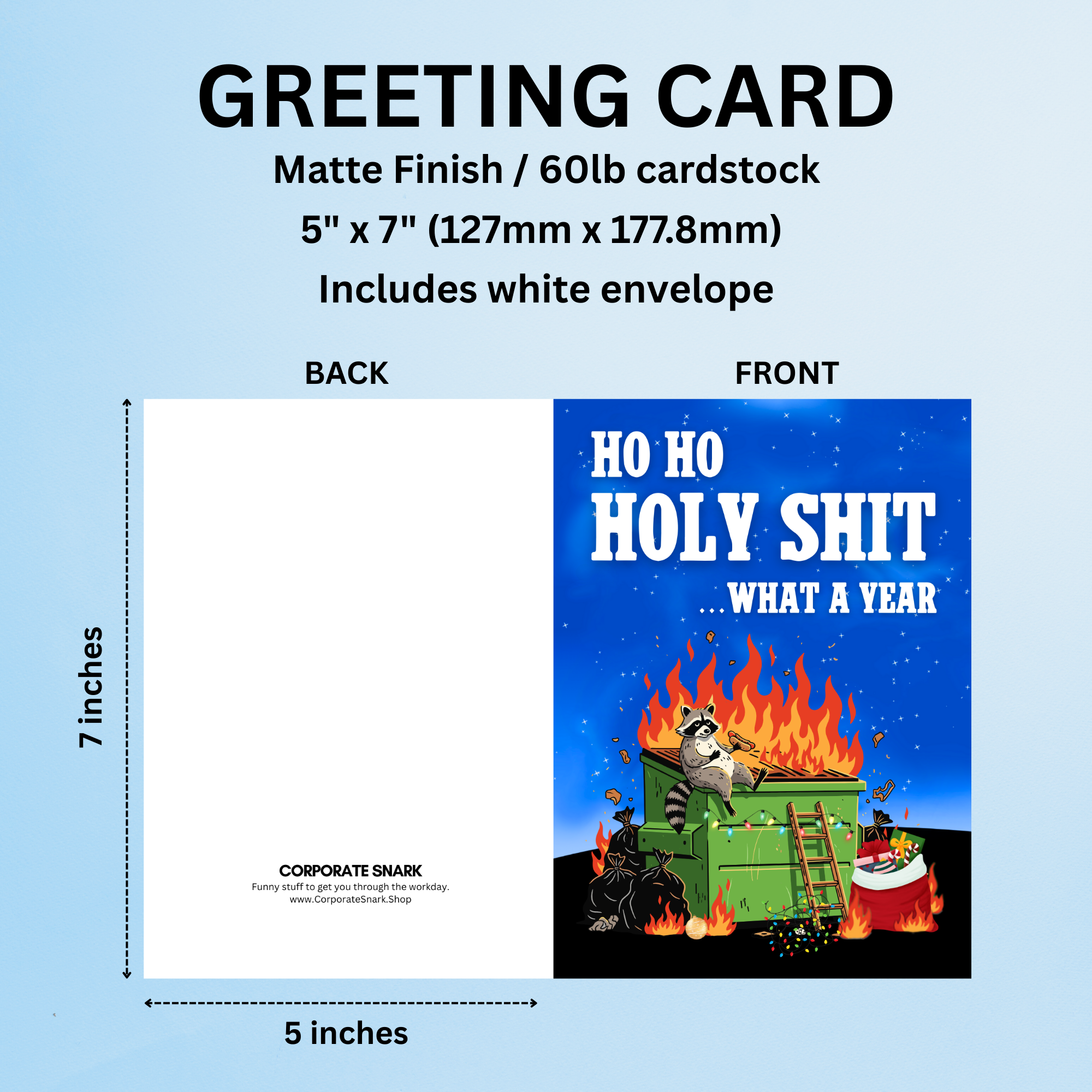 Ho Ho Holy Shit What Year Christmas Card