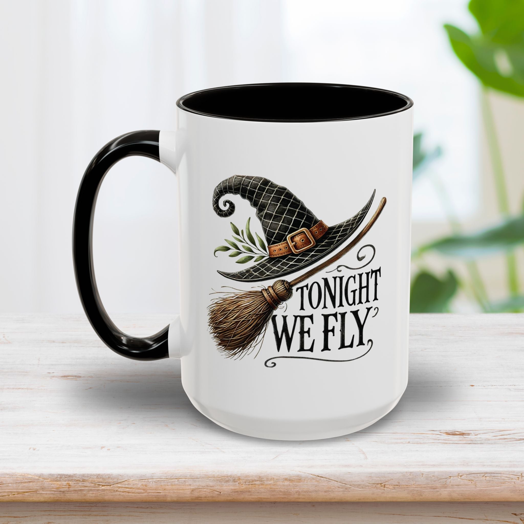 Tonight We Fly Halloween Mug 15oz